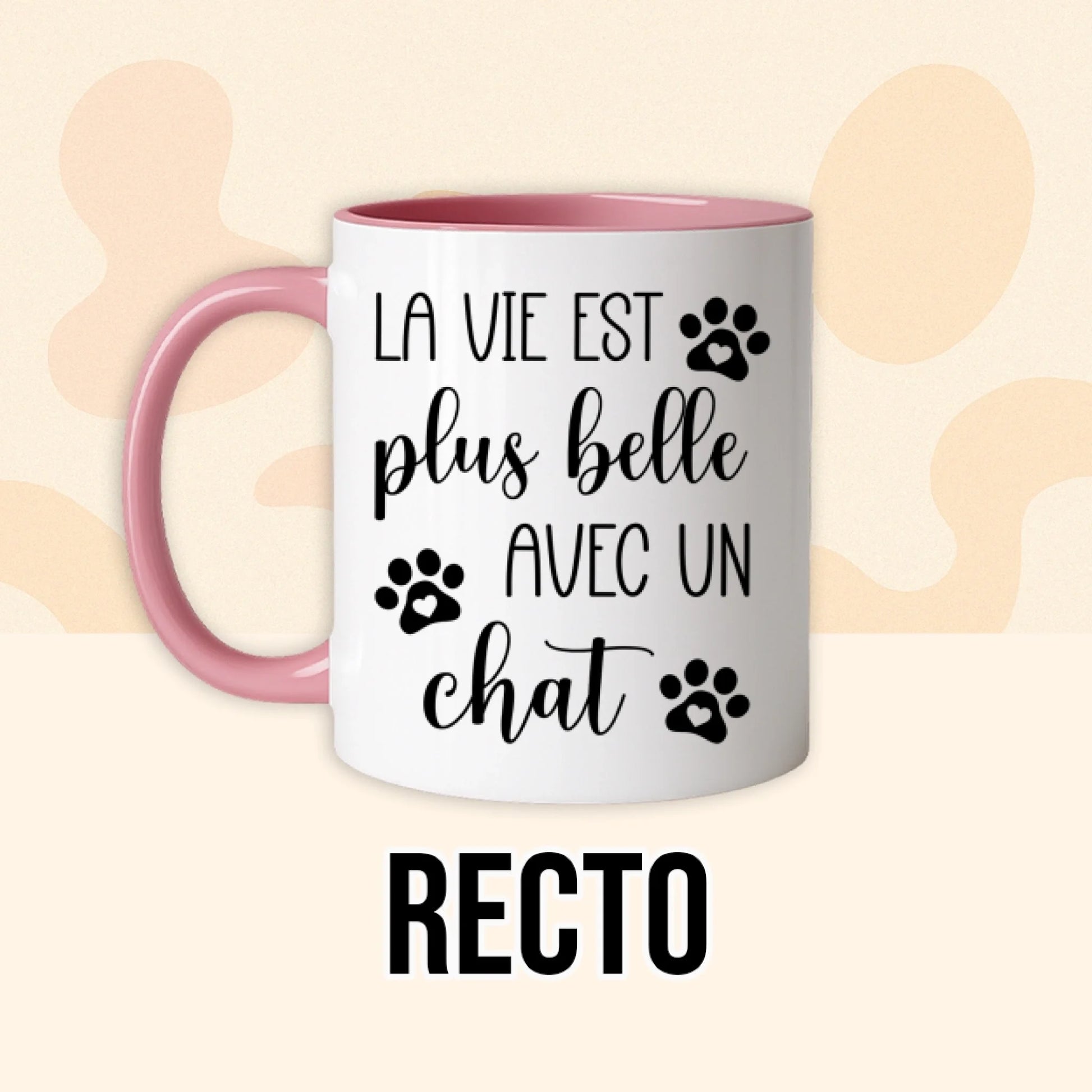 PHOTO PRODUIT TEEINBLUE RECTO MUG ROSE