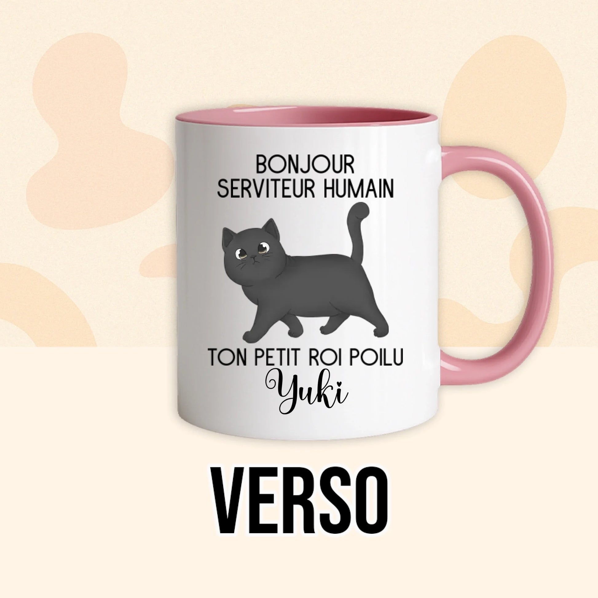 PHOTO PRODUIT TEEINBLUE VERSO MUG ROSE