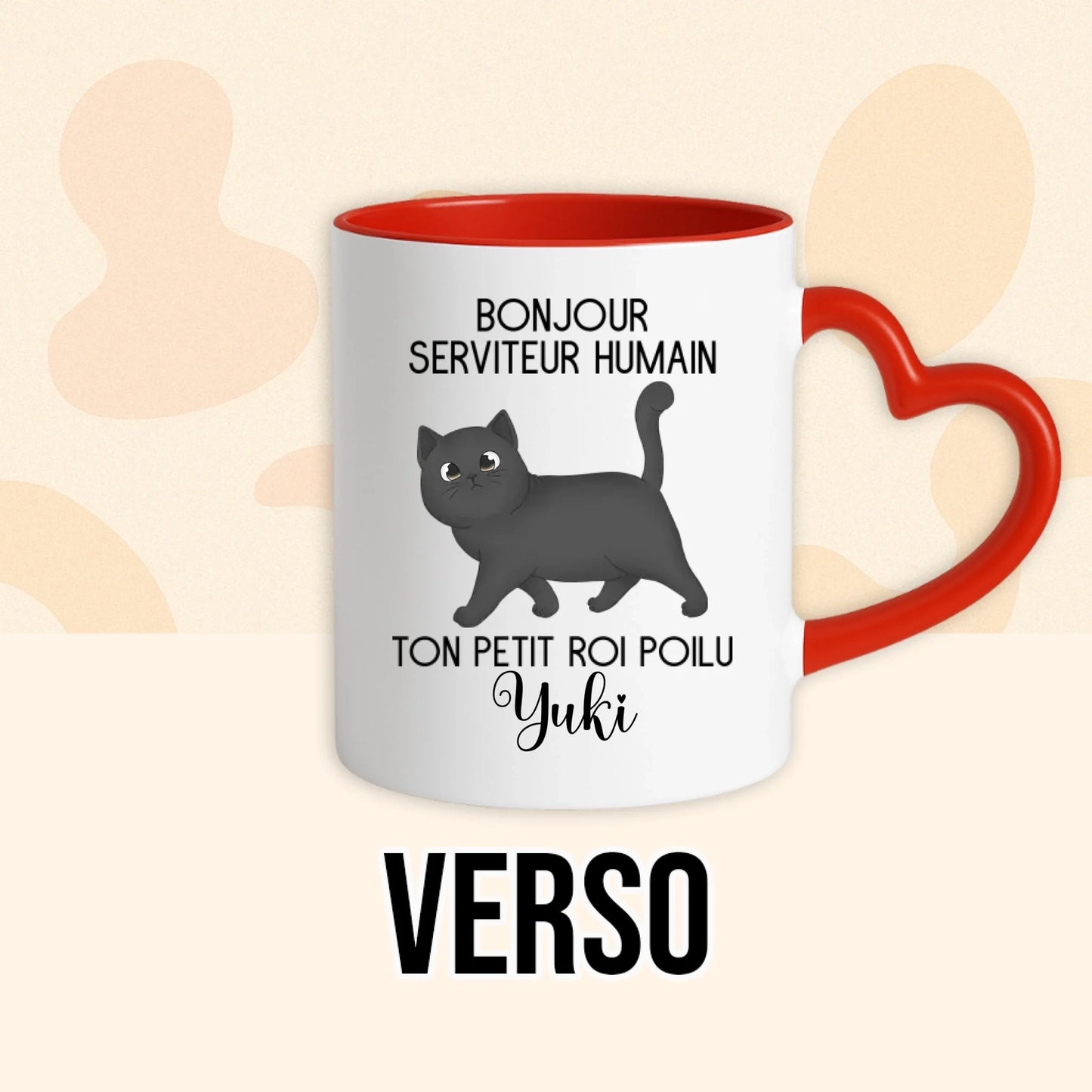 PHOTO PRODUIT TEEINBLUE VERSO MUG ROUGE