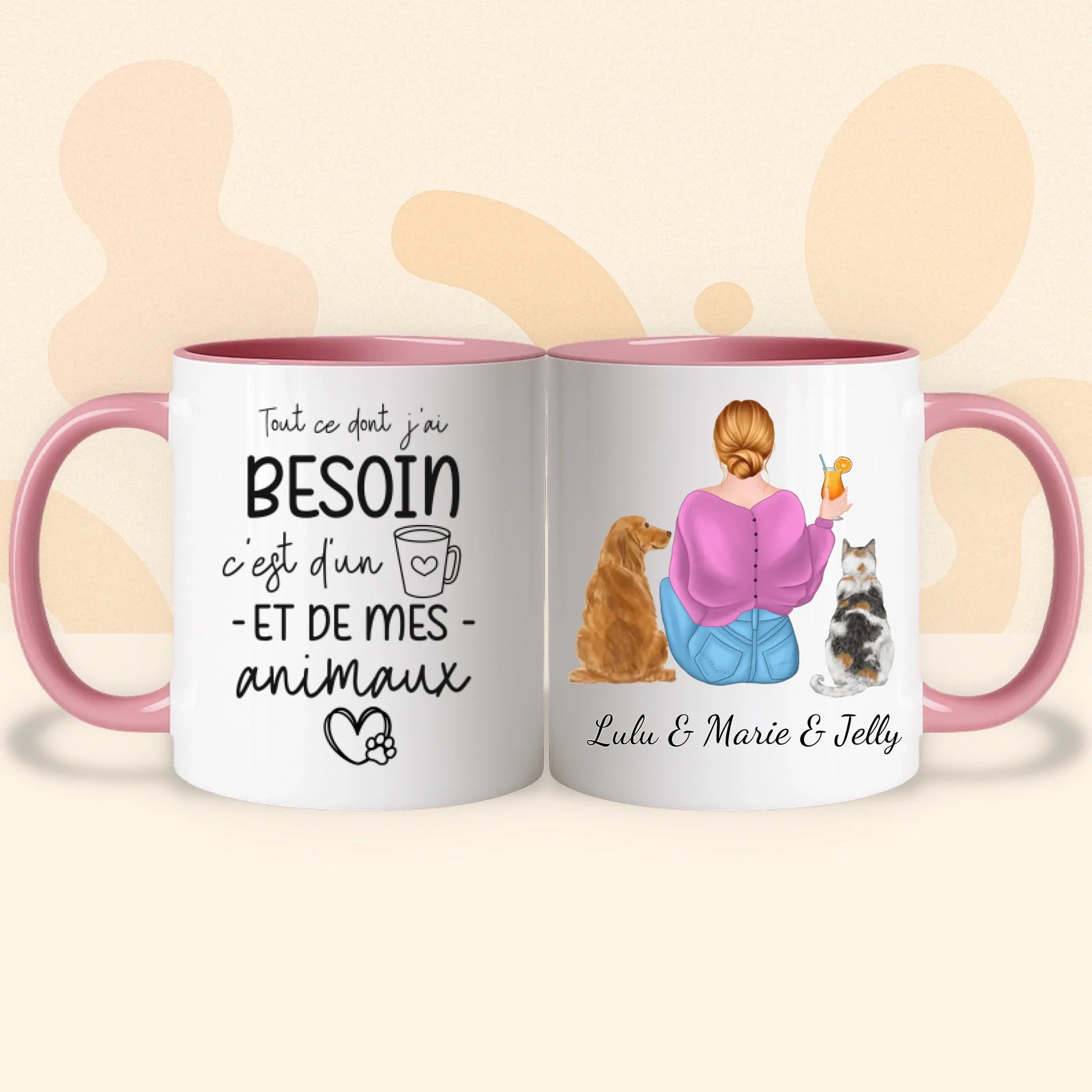 PHOTO PRODUIT TEEINBLUE MUG ROSE 2