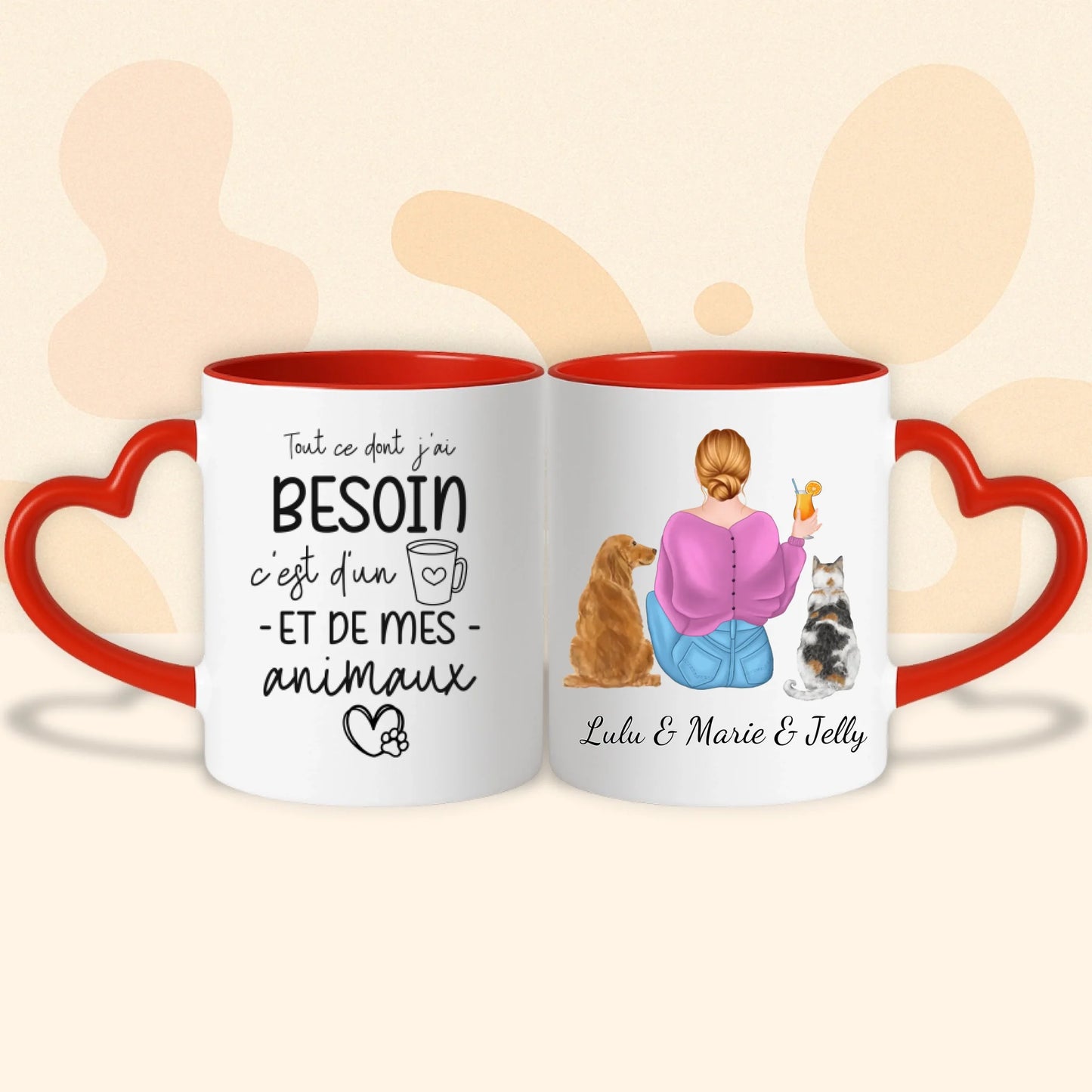 PHOTO PRODUIT TEEINBLUE MUG COEUR ROUGE 2