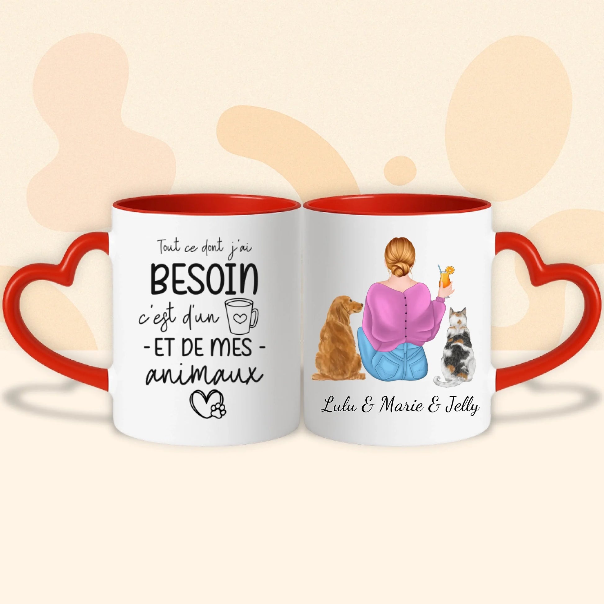 PHOTO PRODUIT TEEINBLUE MUG COEUR ROUGE 2