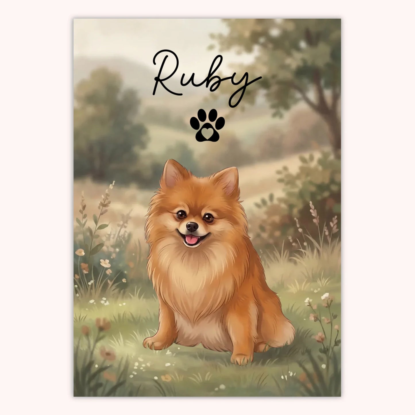 Affiche Personnalisée - Portrait Chien