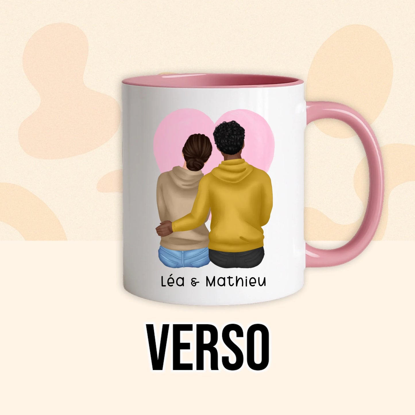 PHOTO PRODUIT TEEINBLUE VERSO MUG ROSE