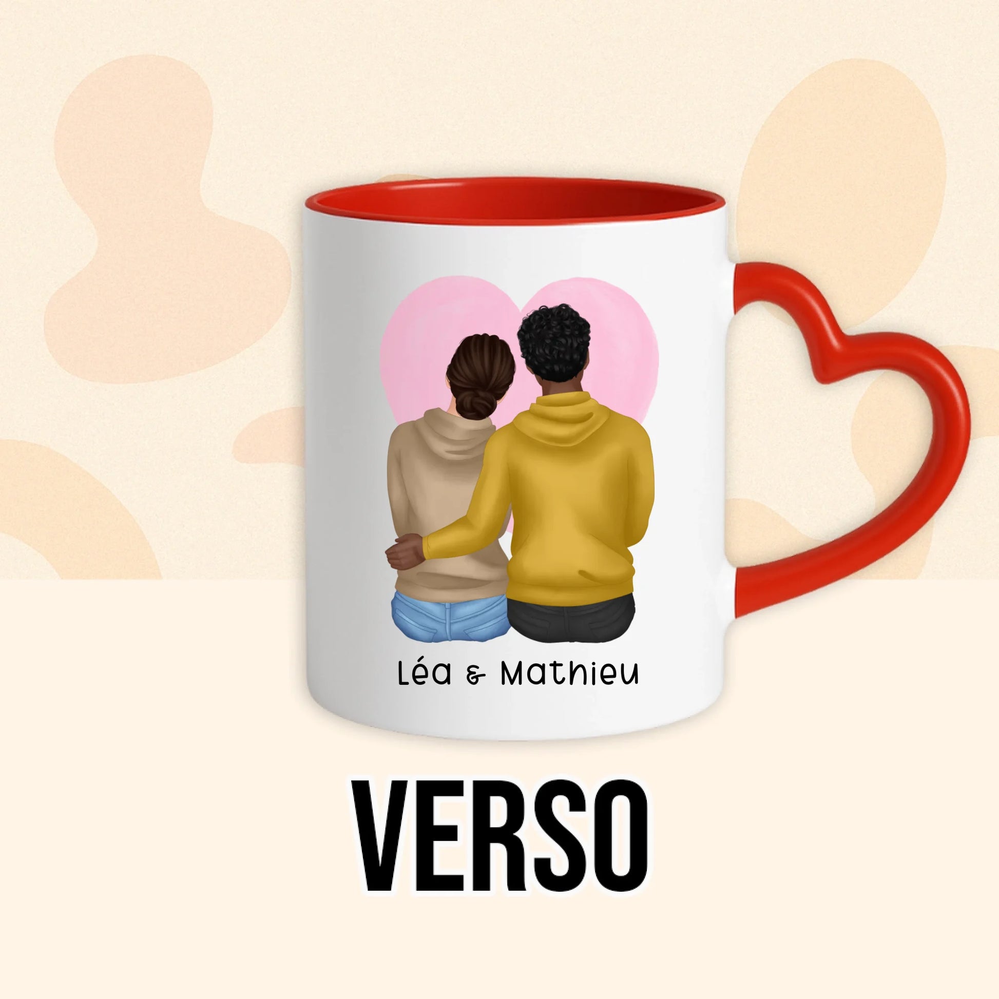 PHOTO PRODUIT TEEINBLUE VERSO MUG ROUGE