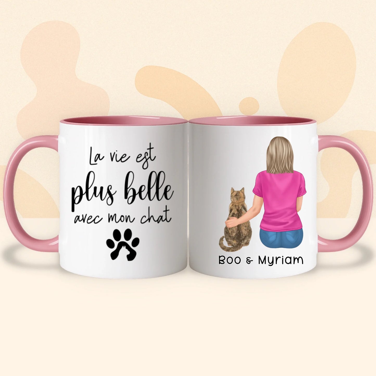PHOTO PRODUIT TEEINBLUE MUG ROSE 2