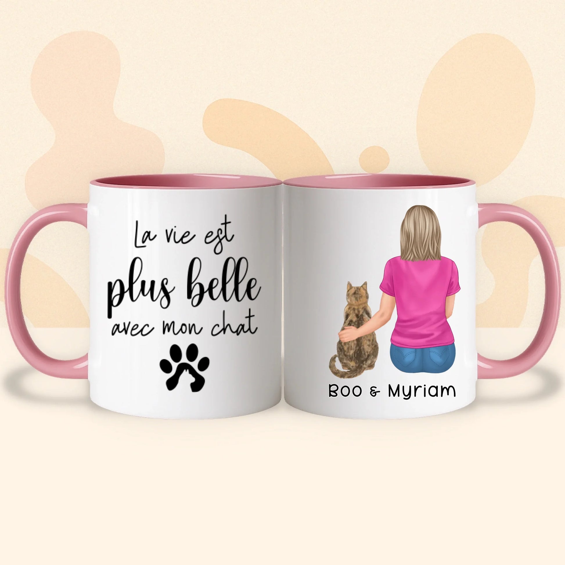 PHOTO PRODUIT TEEINBLUE MUG ROSE 2