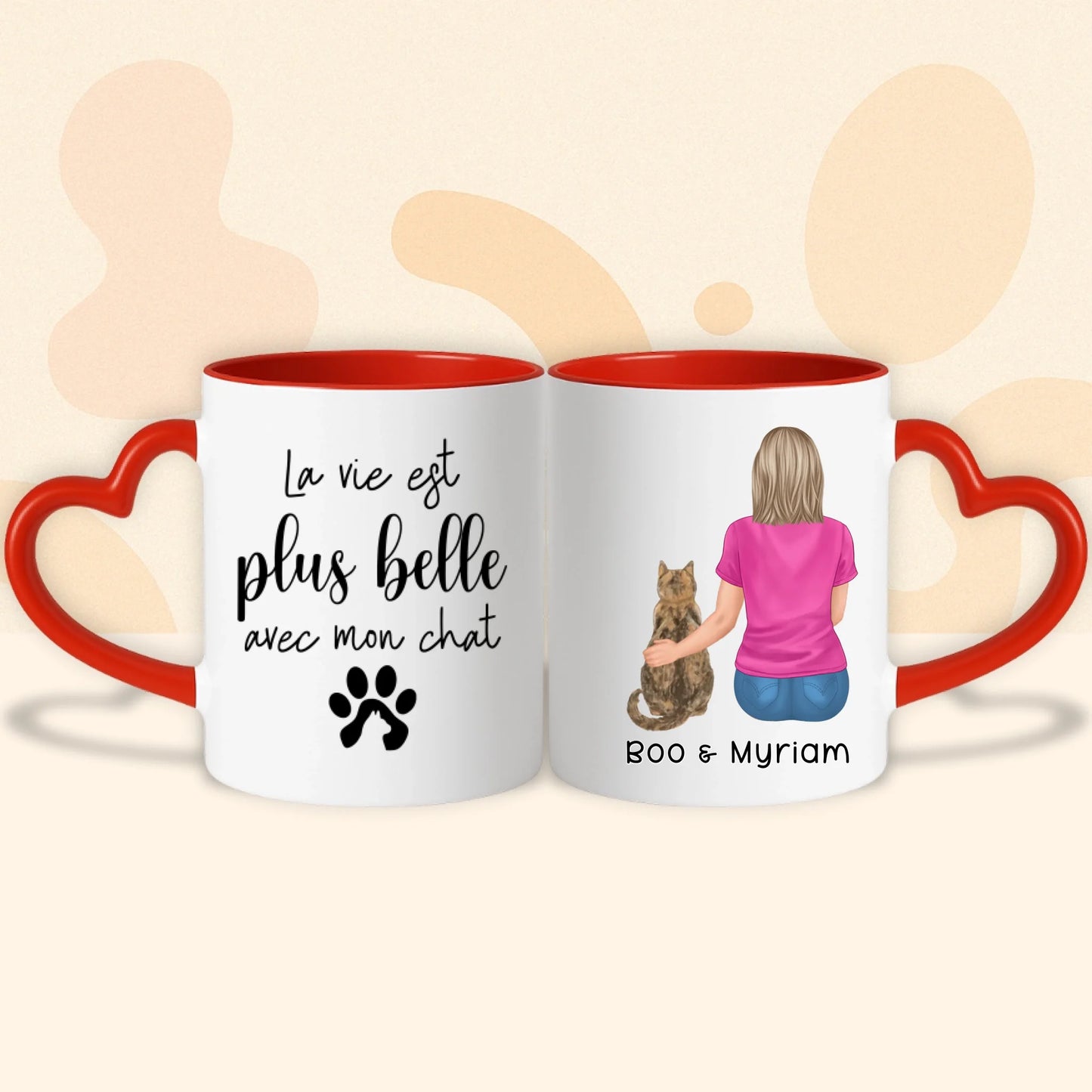 PHOTO PRODUIT TEEINBLUE MUG COEUR ROUGE 2