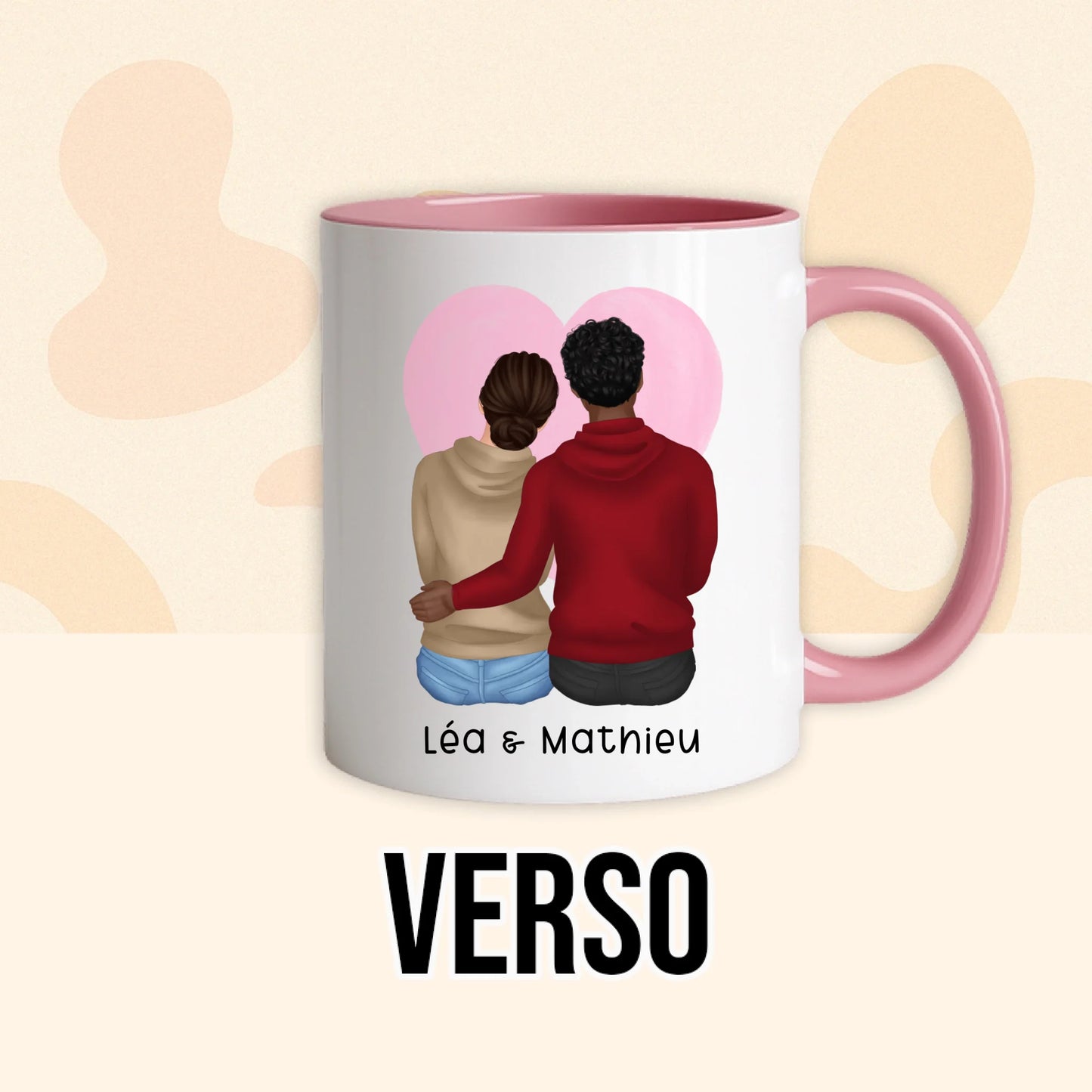 PHOTO PRODUIT TEEINBLUE VERSO MUG ROSE