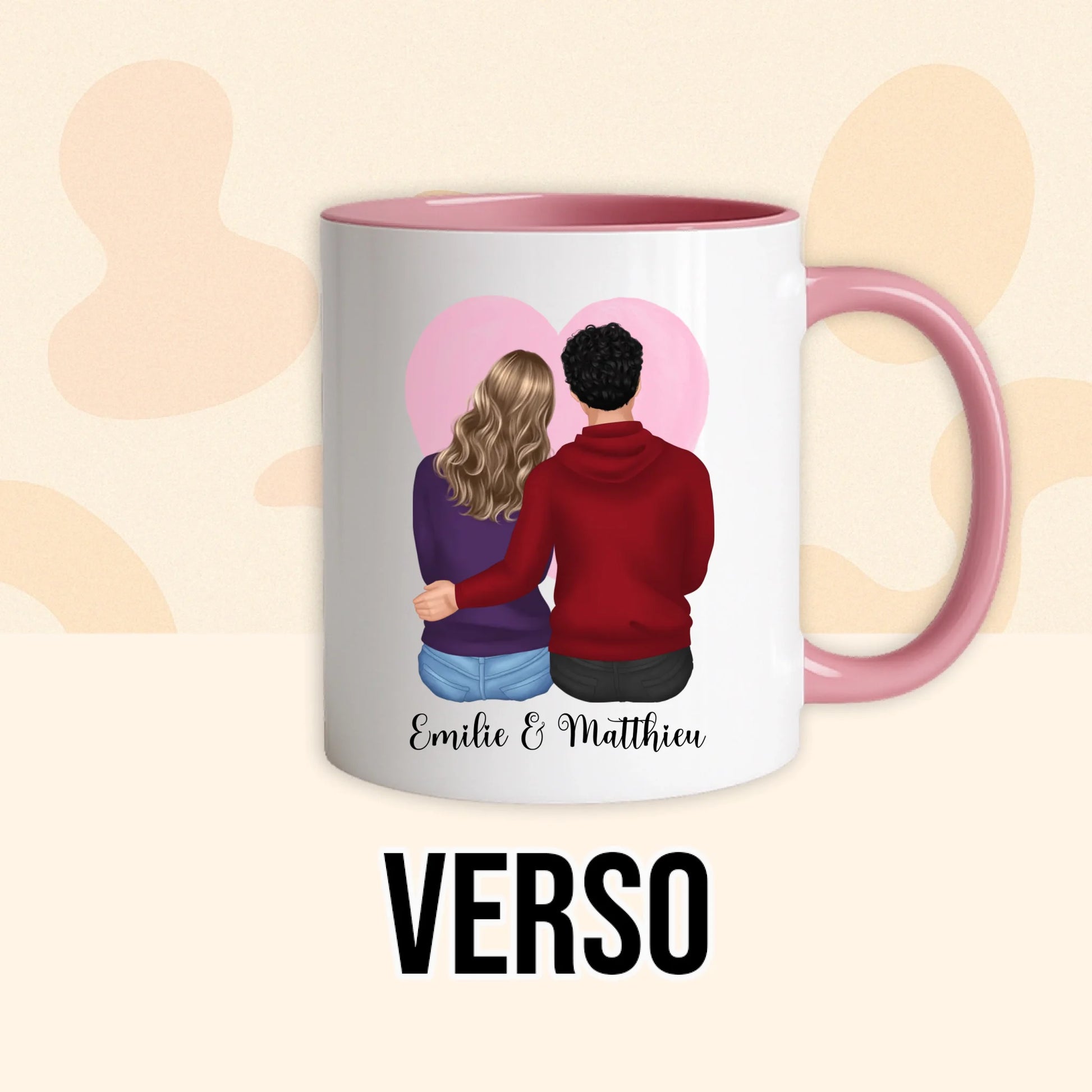PHOTO PRODUIT TEEINBLUE VERSO MUG ROSE