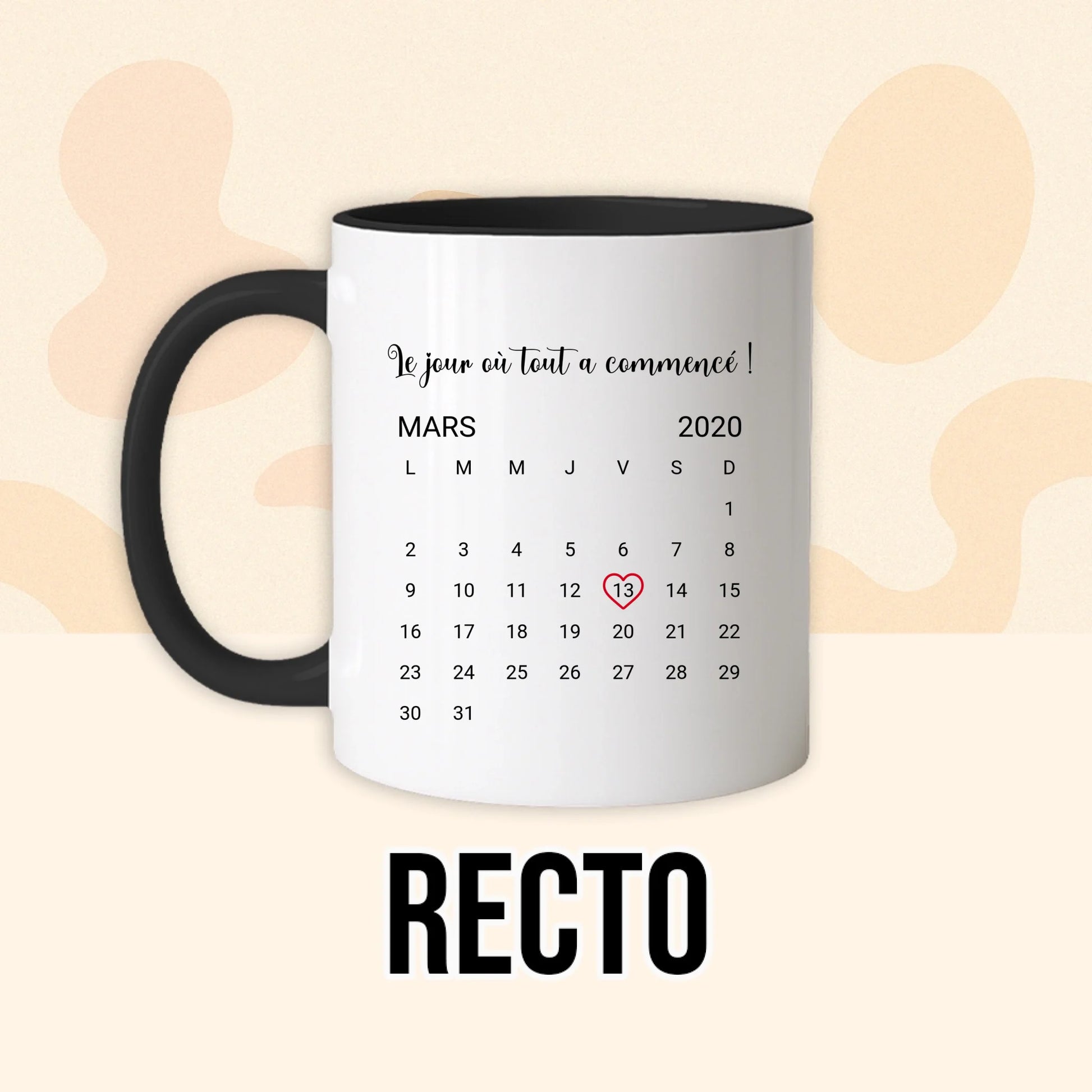 PHOTO PRODUIT TEEINBLUE RECTO MUG NOIR