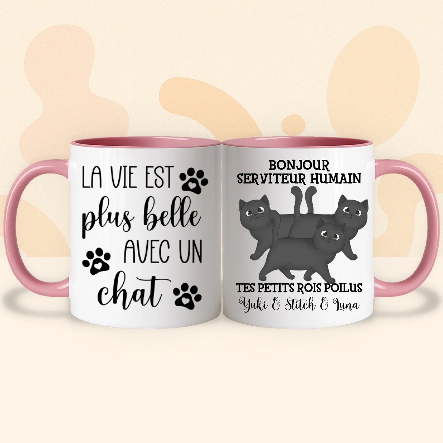 PHOTO PRODUIT TEEINBLUE MUG ROSE 2