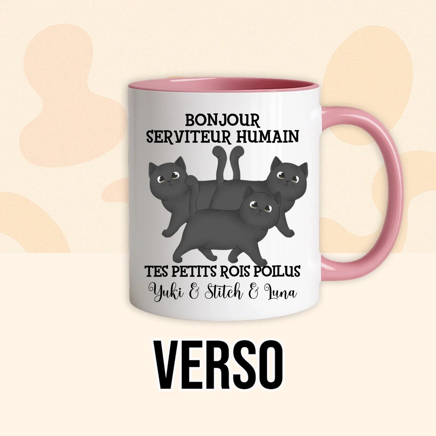 PHOTO PRODUIT TEEINBLUE VERSO MUG ROSE