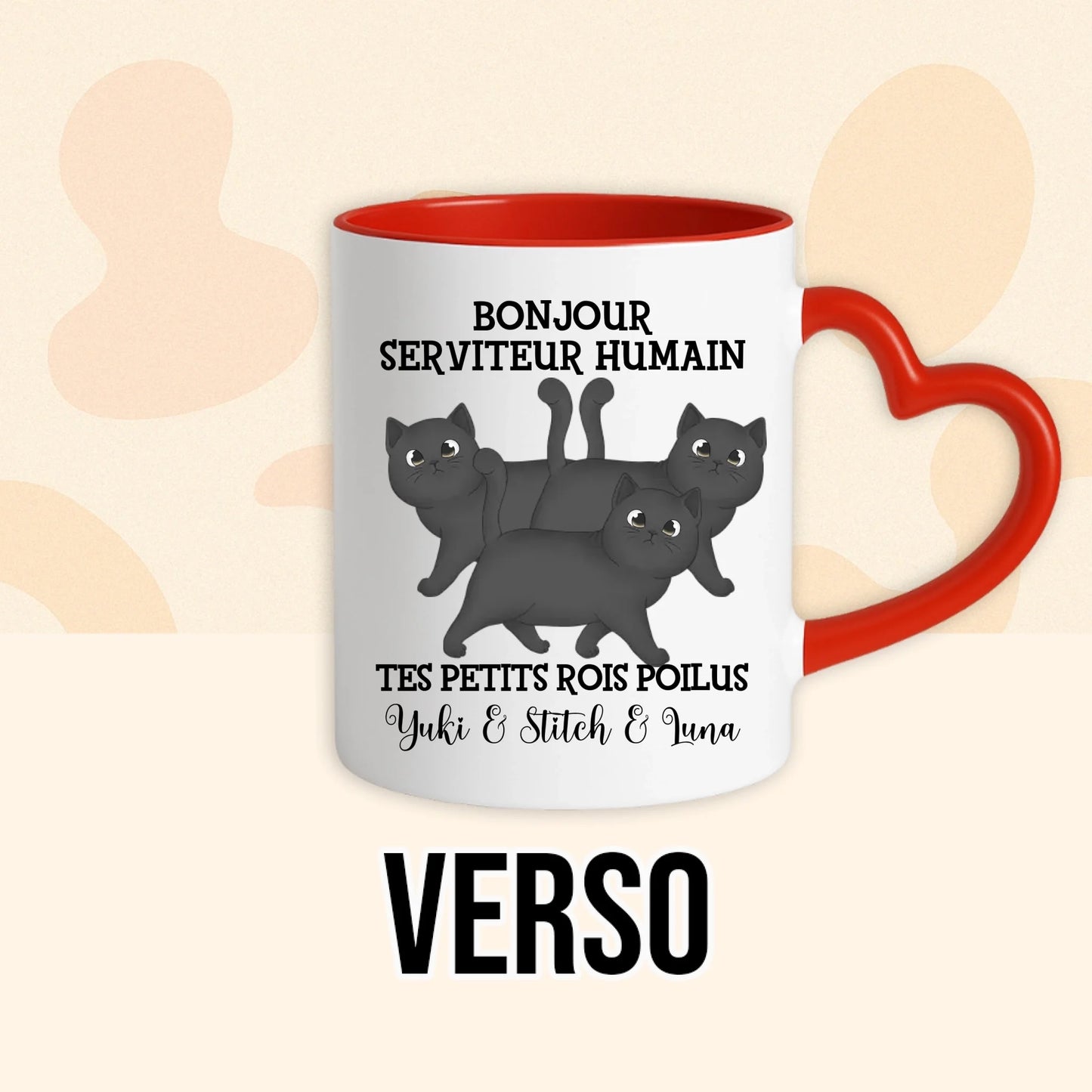 PHOTO PRODUIT TEEINBLUE VERSO MUG ROUGE