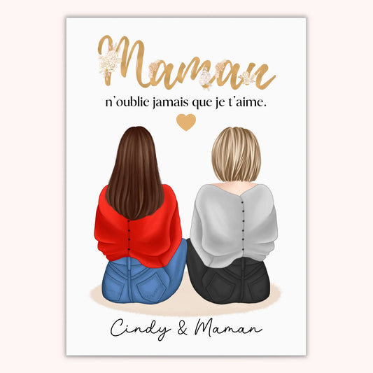 Affiche Personnalisée - Maman et Fille