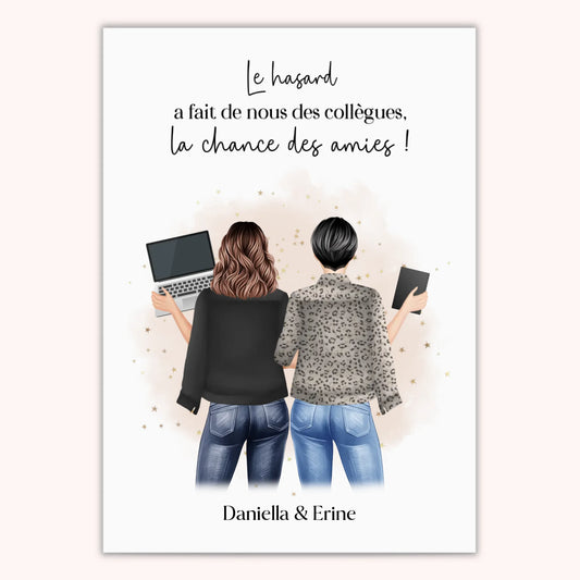 Affiche Personnalisée - 2 à 4 Collègues