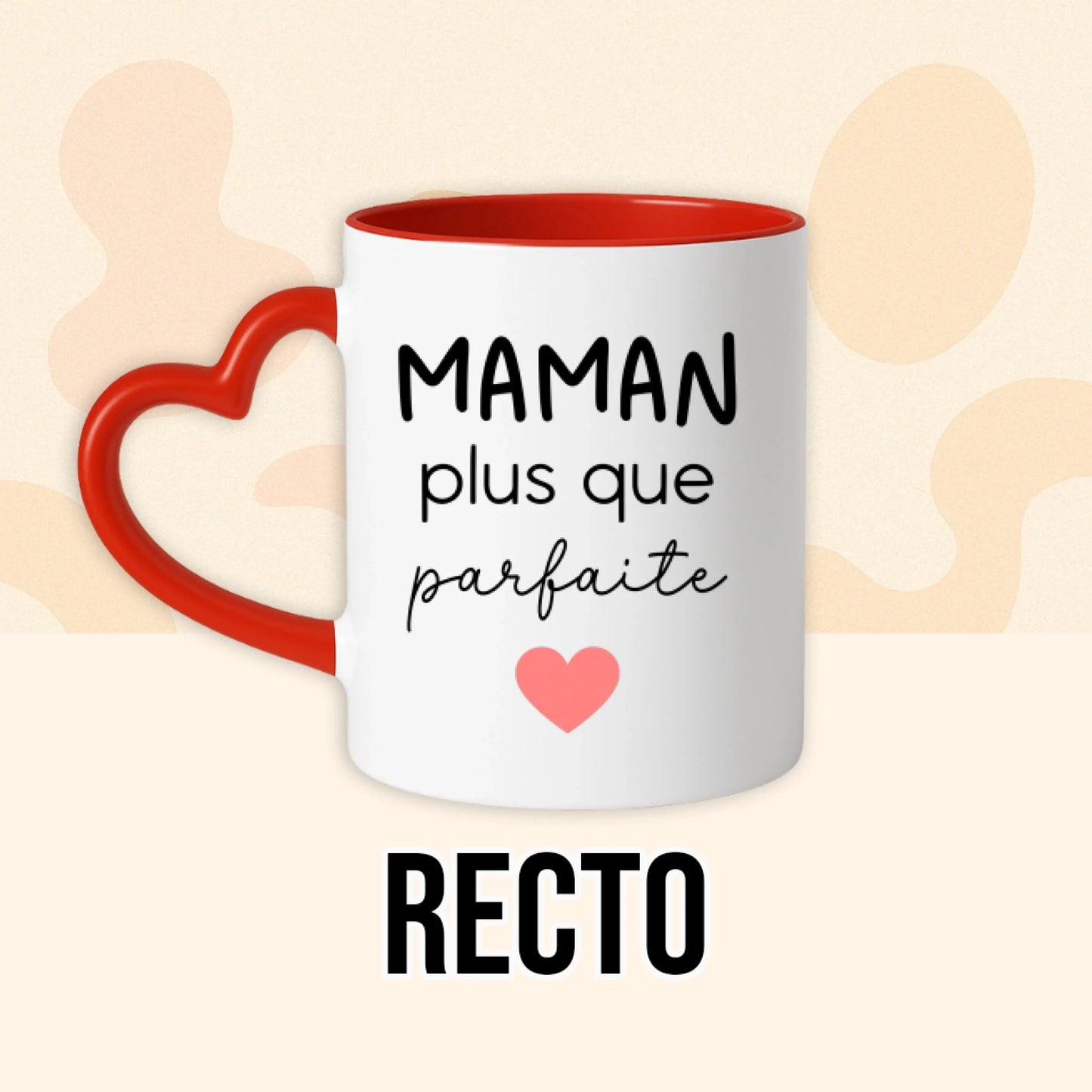 PHOTO PRODUIT TEEINBLUE RECTO MUG ROUGE