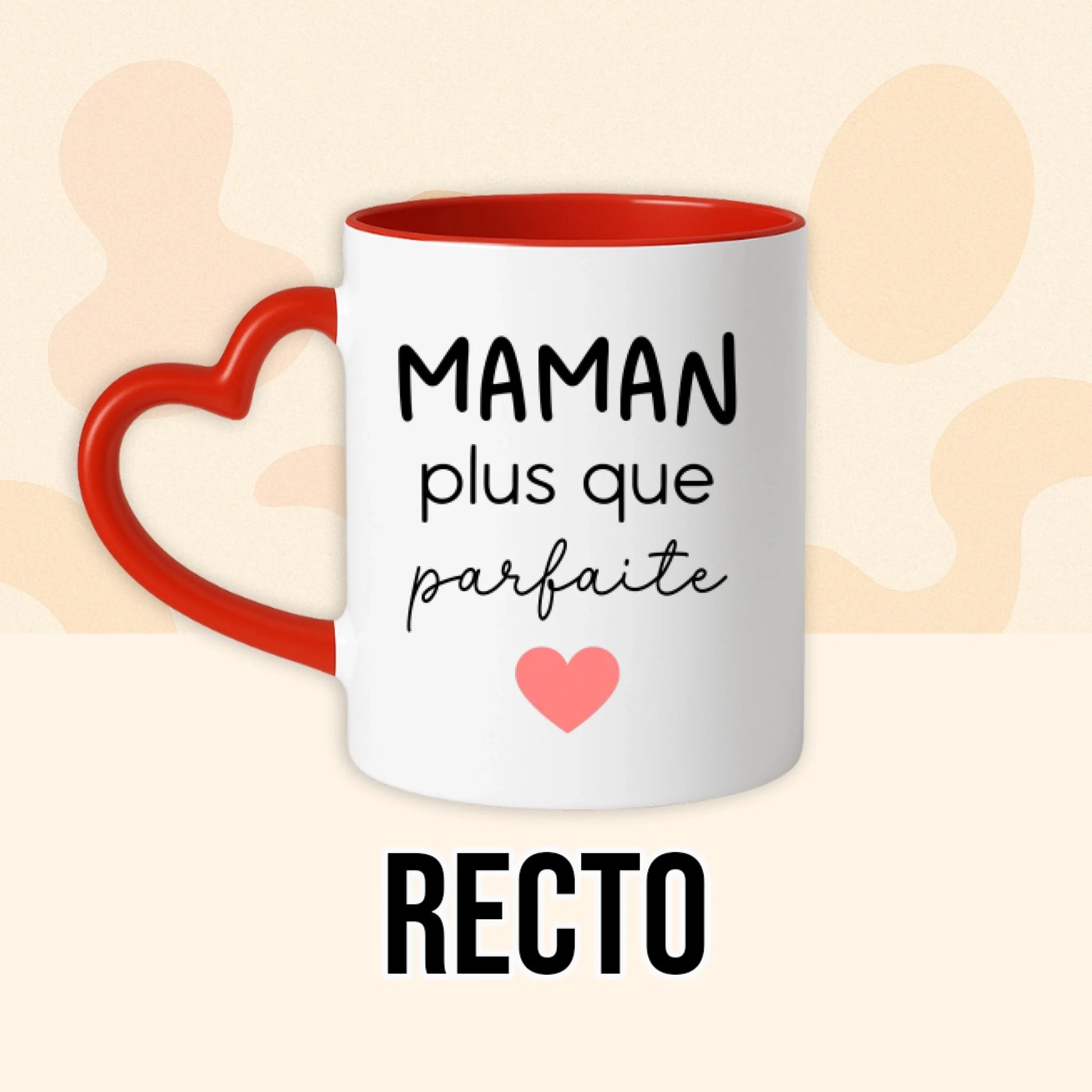 PHOTO PRODUIT TEEINBLUE RECTO MUG ROUGE