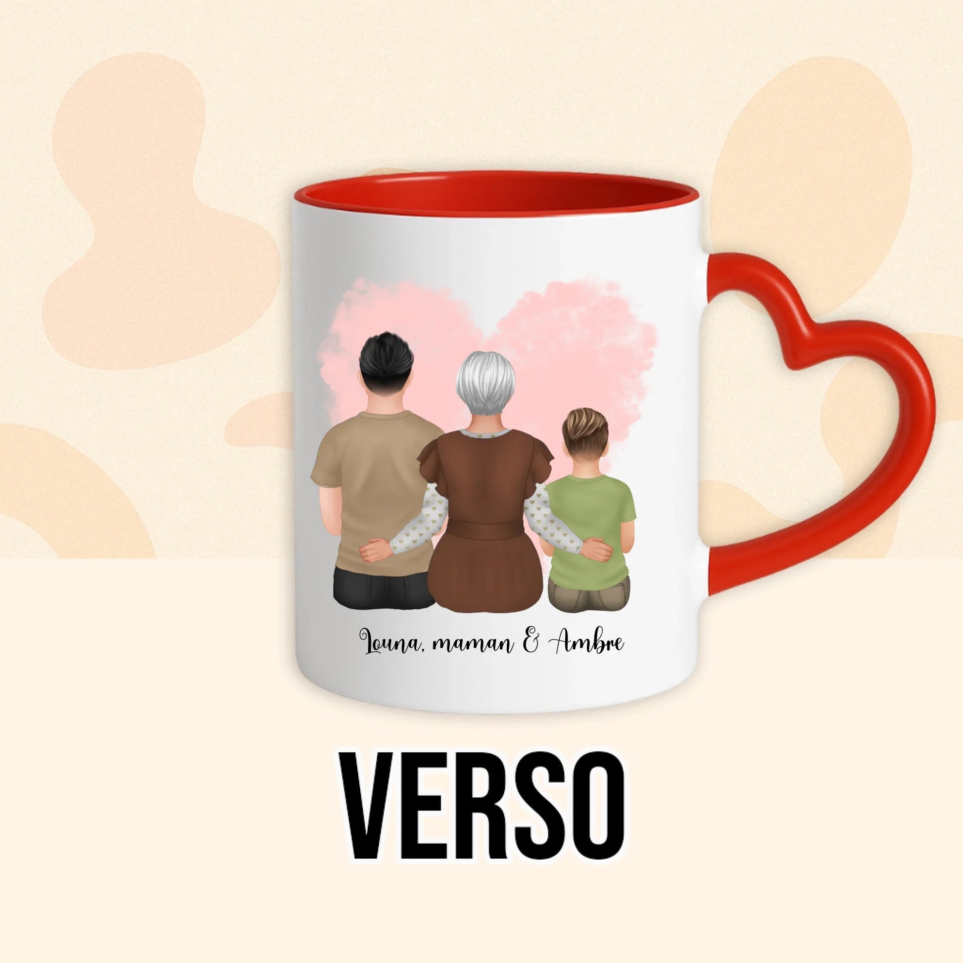 PHOTO PRODUIT TEEINBLUE VERSO MUG ROUGE