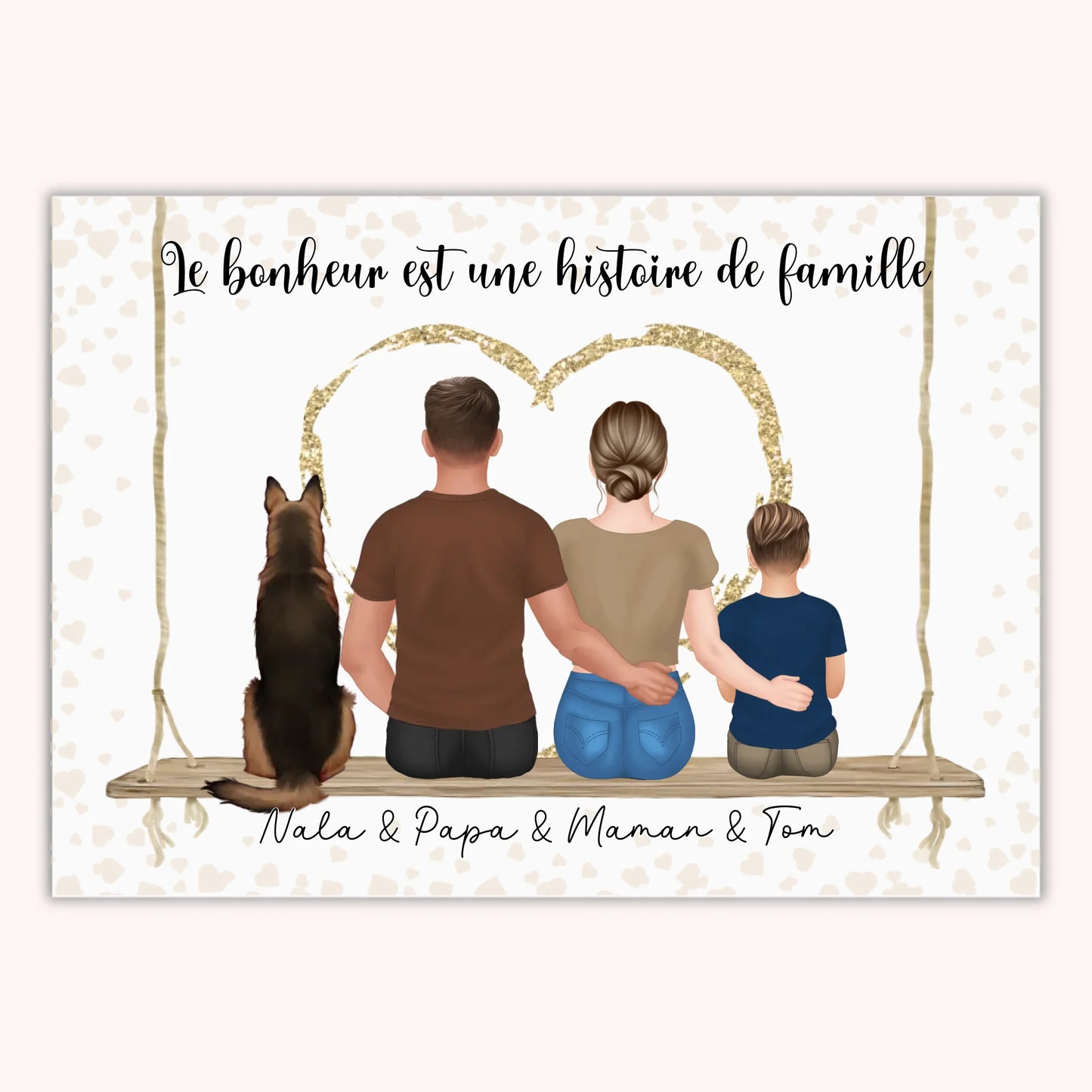 Affiche Personnalisée - Maman et enfants