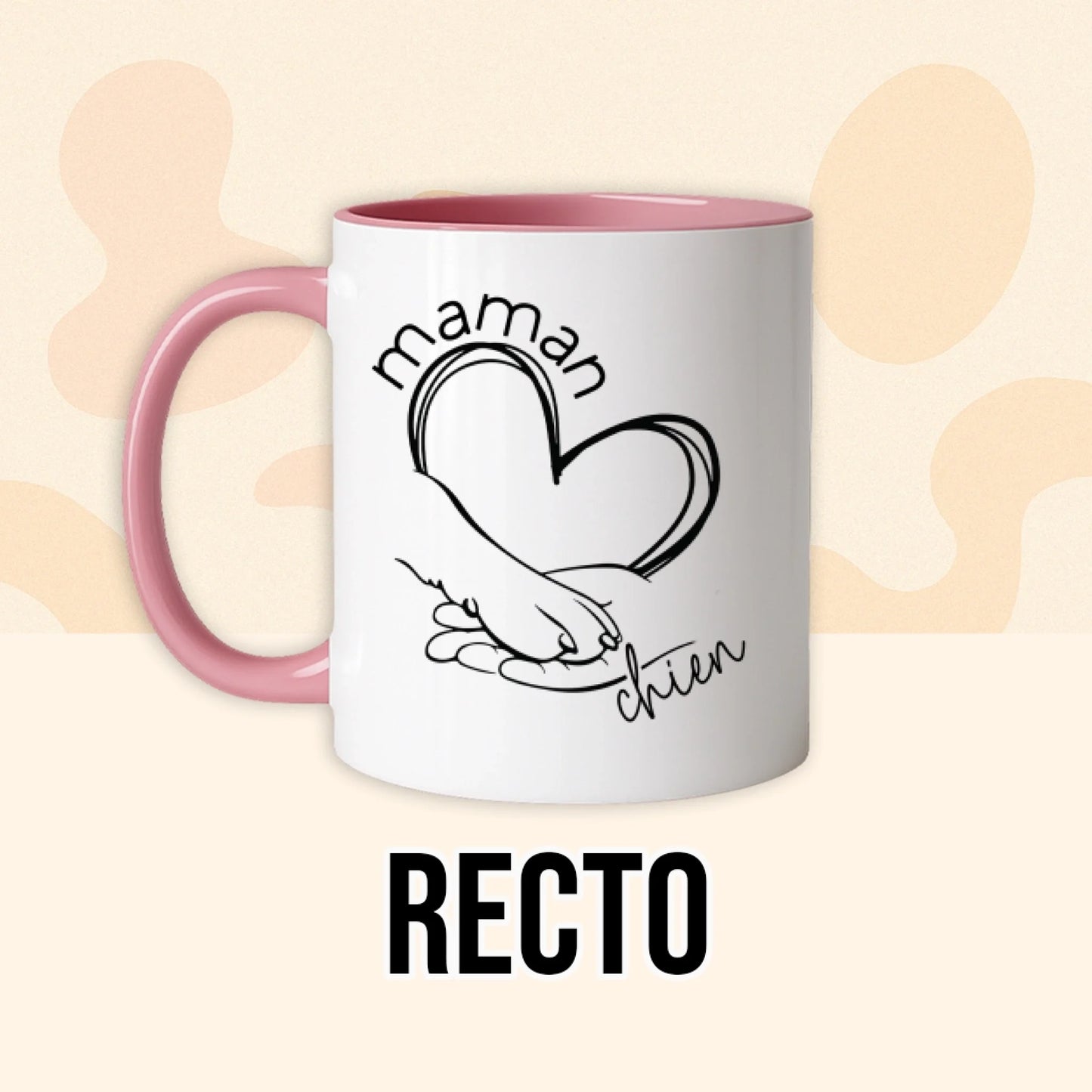 PHOTO PRODUIT TEEINBLUE RECTO MUG ROSE