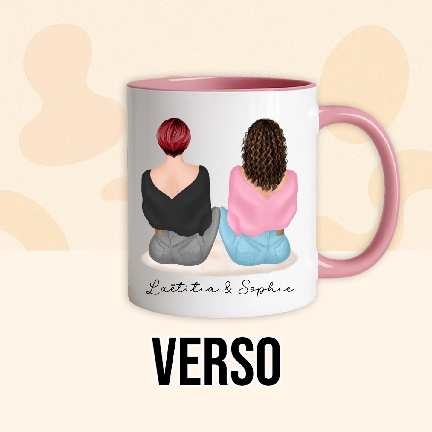 PHOTO PRODUIT TEEINBLUE VERSO MUG ROSE