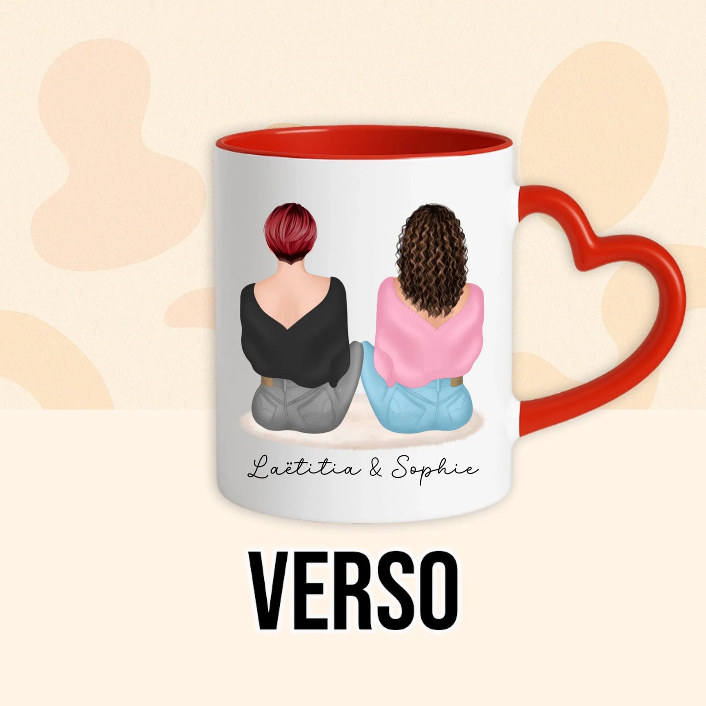 PHOTO PRODUIT TEEINBLUE VERSO MUG ROUGE