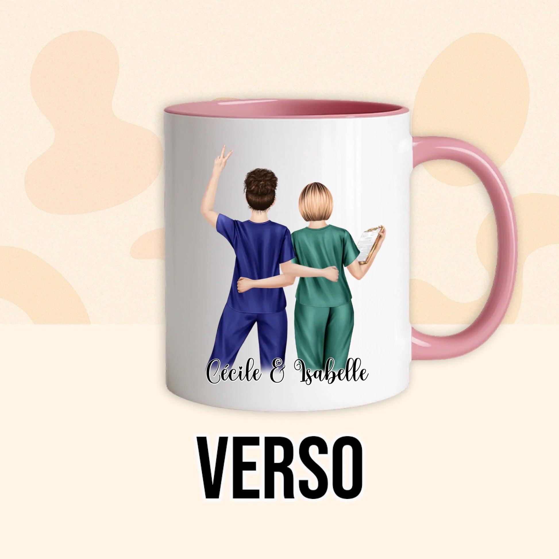 PHOTO PRODUIT TEEINBLUE VERSO MUG ROSE