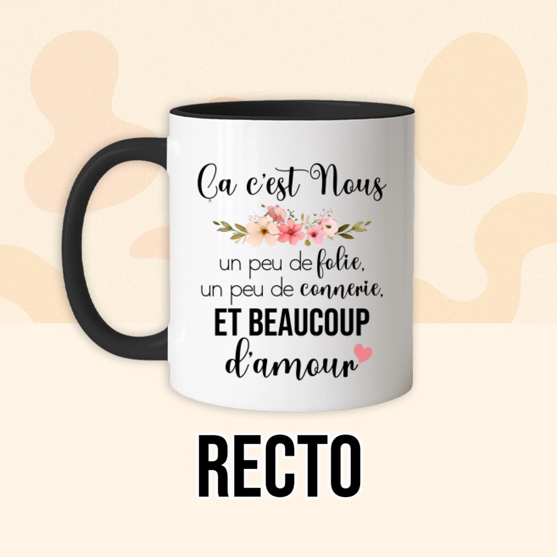 PHOTO PRODUIT TEEINBLUE RECTO MUG NOIR