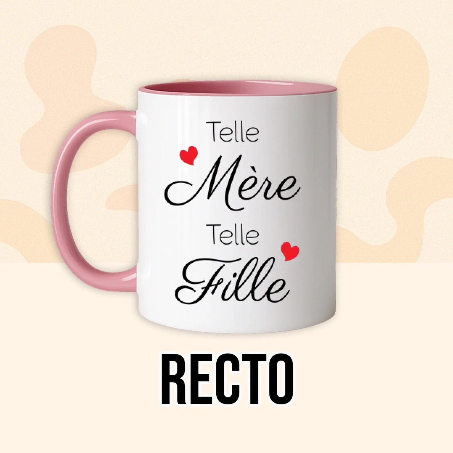 PHOTO PRODUIT TEEINBLUE RECTO MUG ROSE