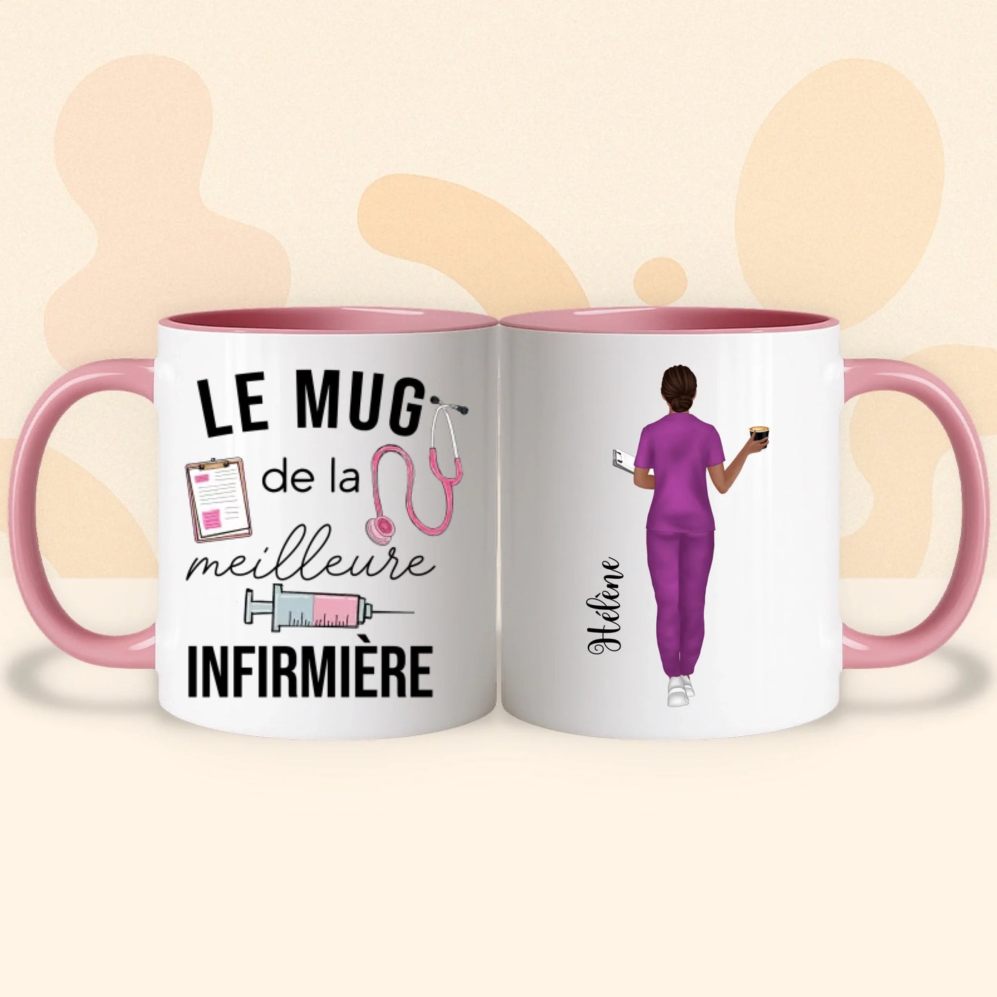 PHOTO PRODUIT TEEINBLUE MUG ROSE 2