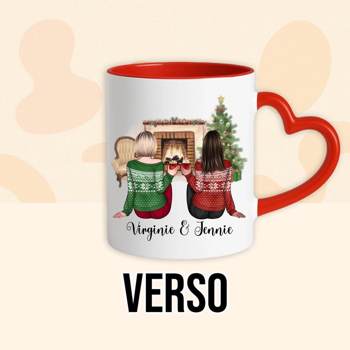 PHOTO PRODUIT TEEINBLUE VERSO MUG ROUGE