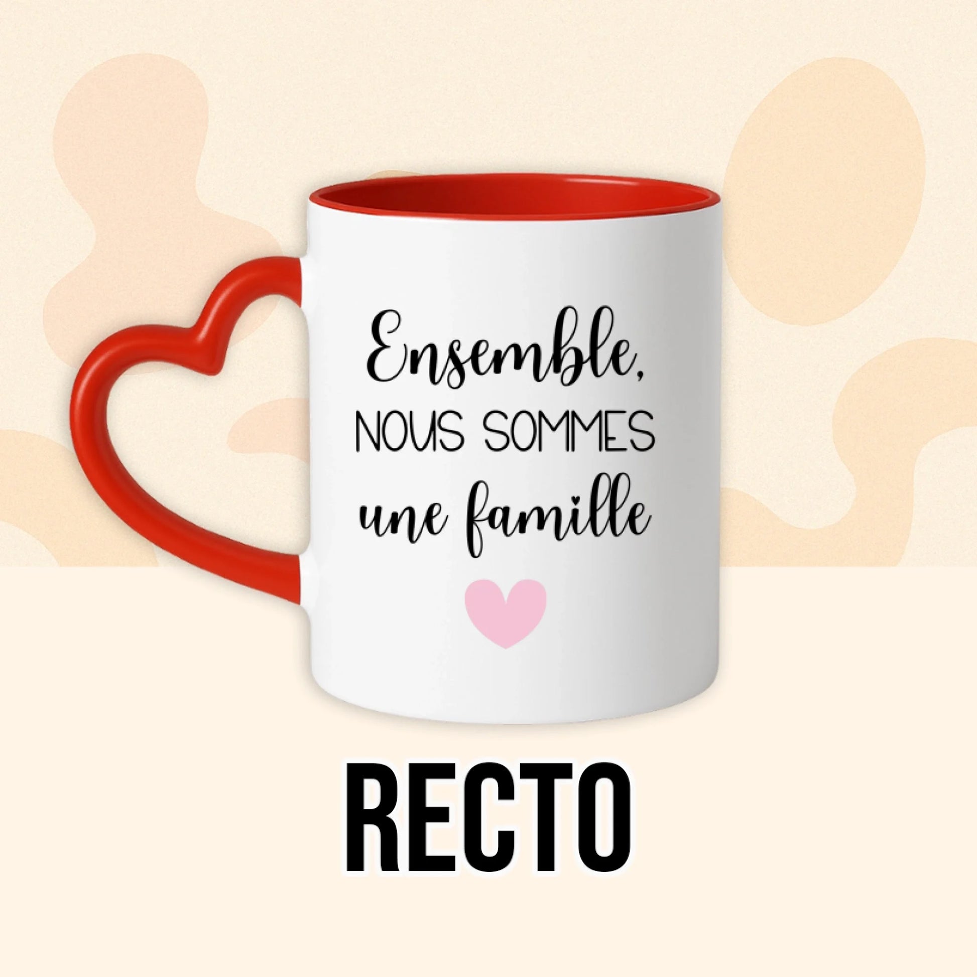 PHOTO PRODUIT TEEINBLUE RECTO MUG ROUGE