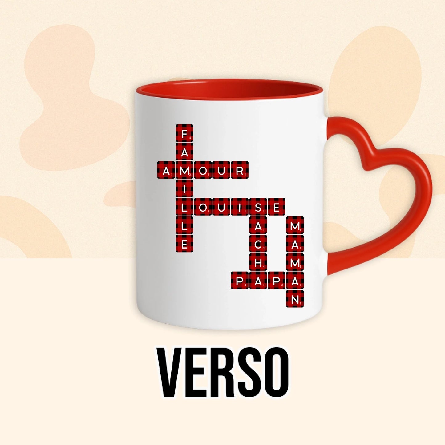 PHOTO PRODUIT TEEINBLUE VERSO MUG ROUGE