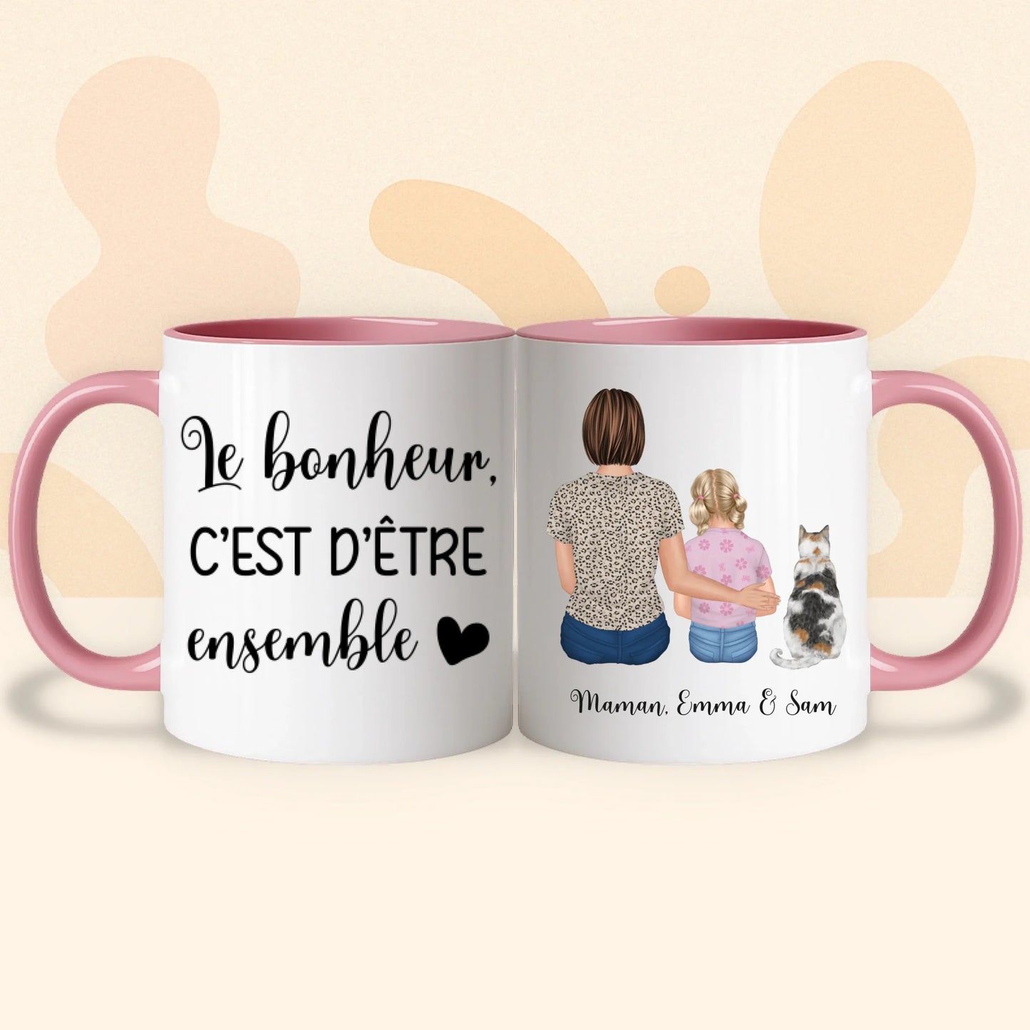 PHOTO PRODUIT TEEINBLUE MUG ROSE 2
