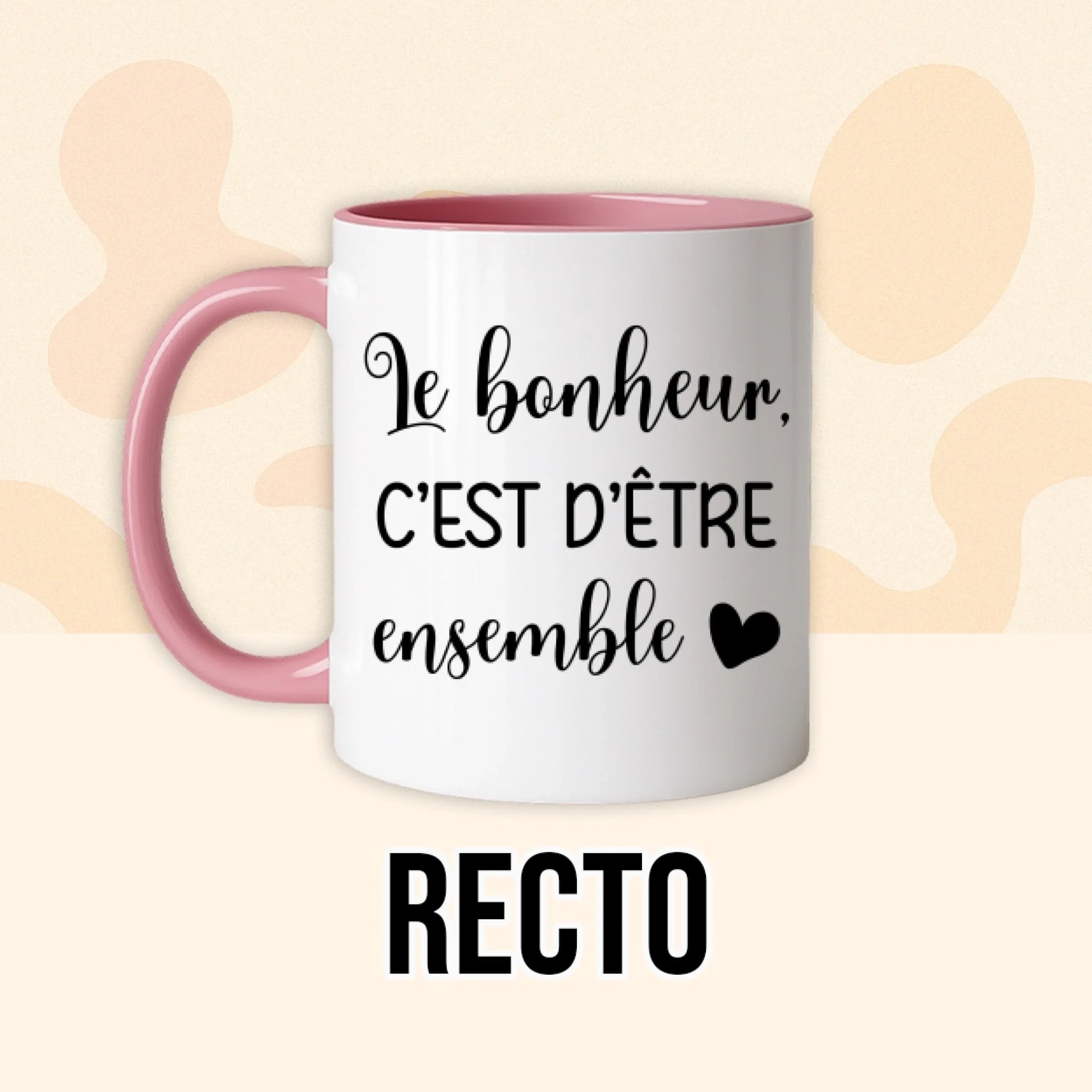 PHOTO PRODUIT TEEINBLUE RECTO MUG ROSE