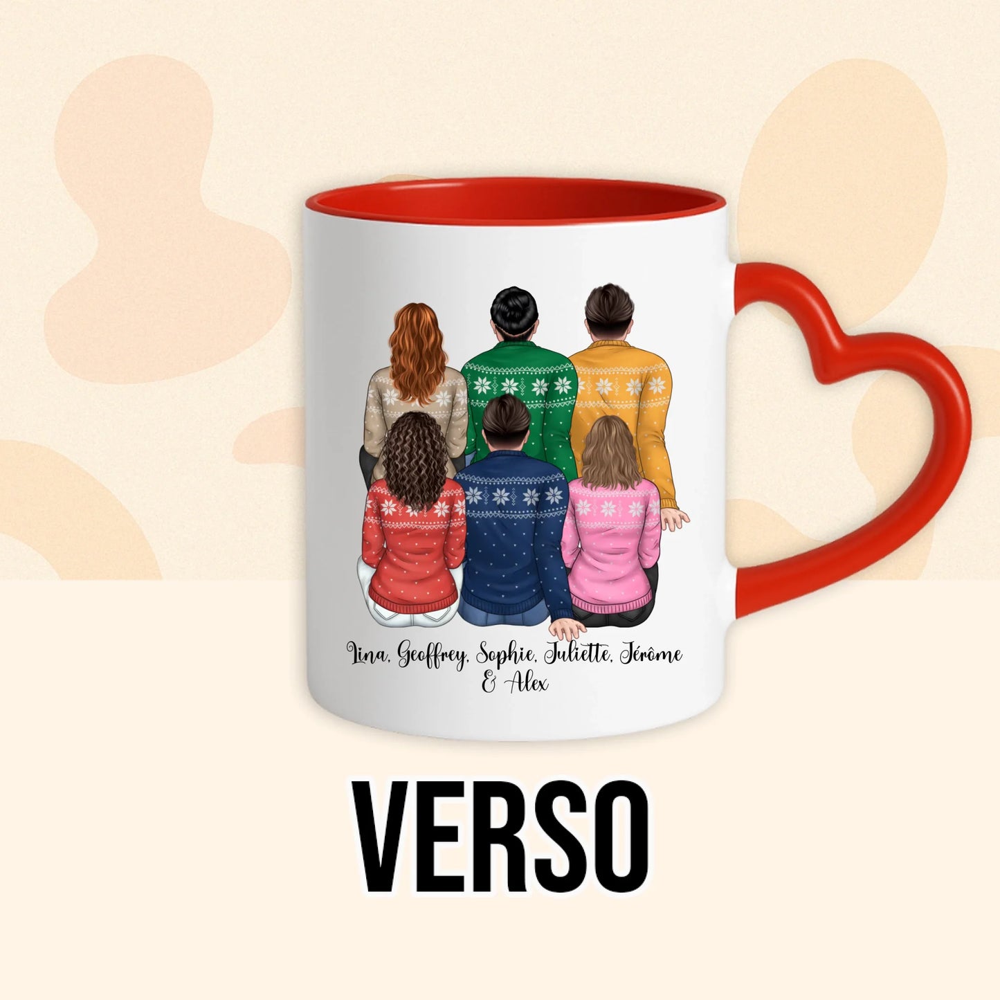 PHOTO PRODUIT TEEINBLUE VERSO MUG ROUGE