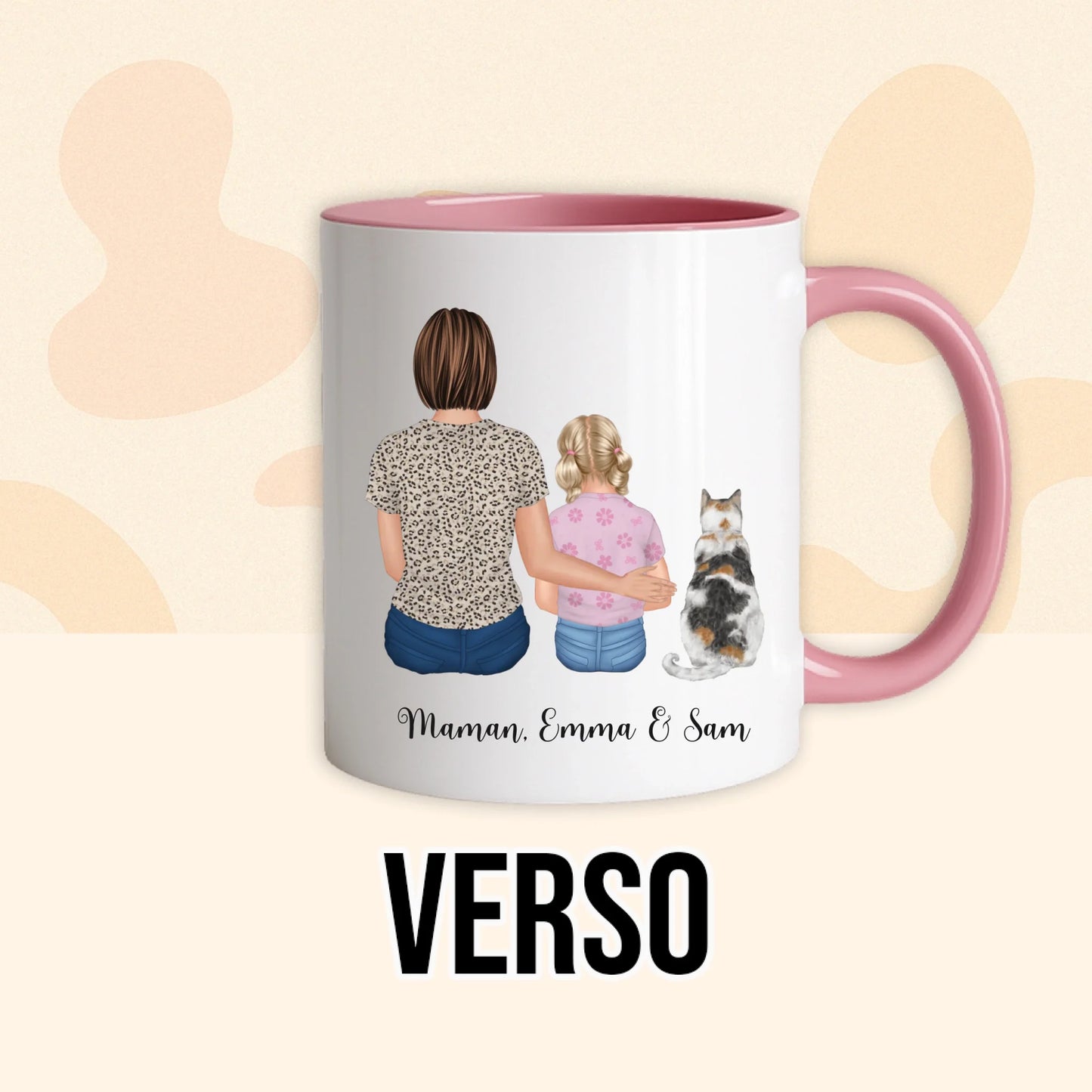 PHOTO PRODUIT TEEINBLUE VERSO MUG ROSE