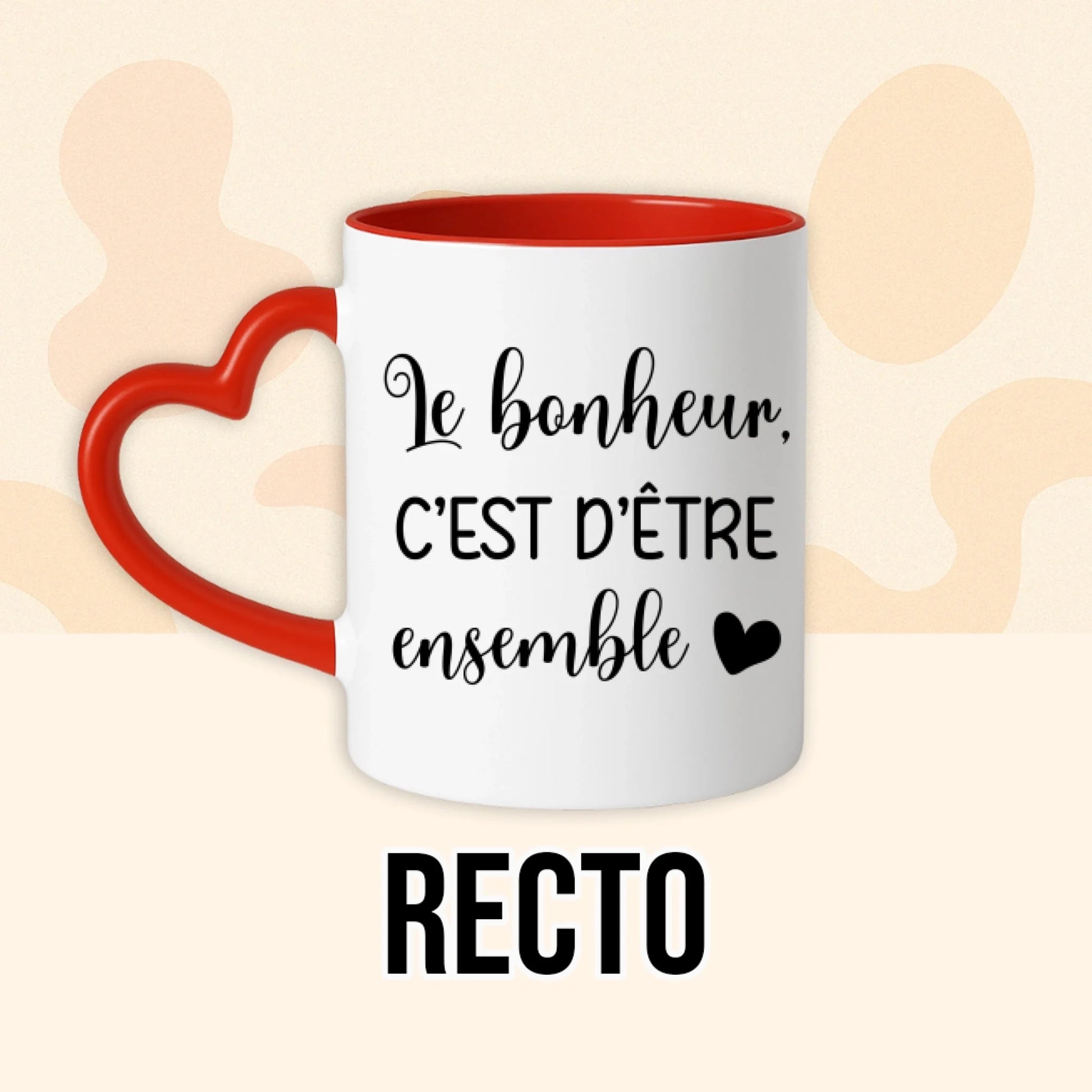 PHOTO PRODUIT TEEINBLUE RECTO MUG ROUGE