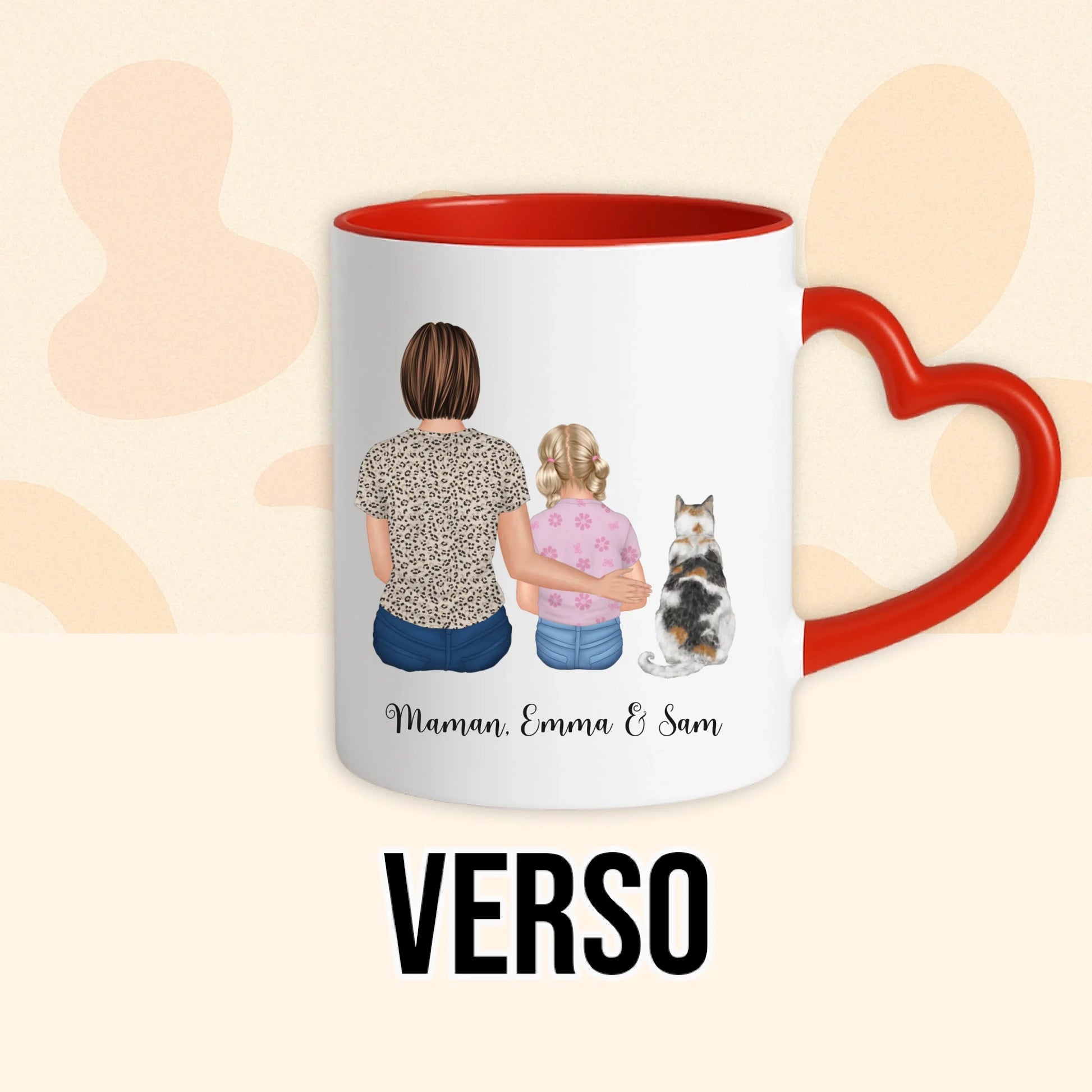PHOTO PRODUIT TEEINBLUE VERSO MUG ROUGE