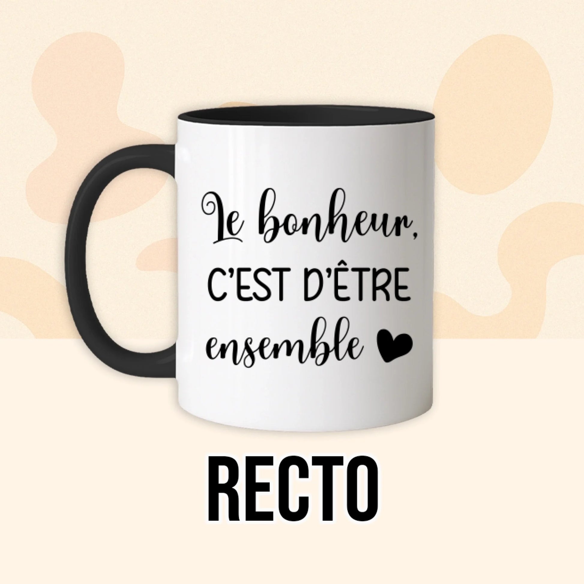PHOTO PRODUIT TEEINBLUE RECTO MUG NOIR