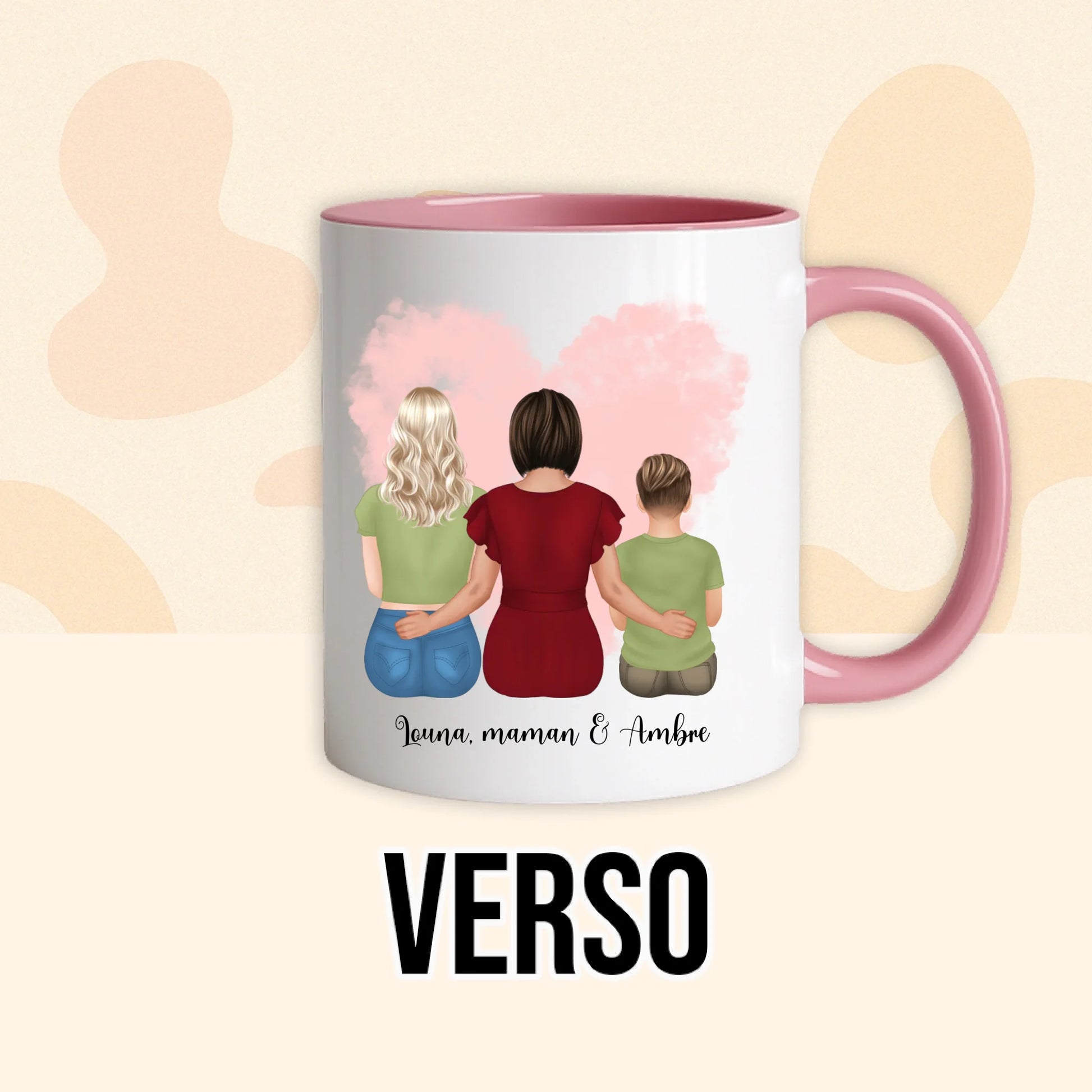 PHOTO PRODUIT TEEINBLUE VERSO MUG ROSE
