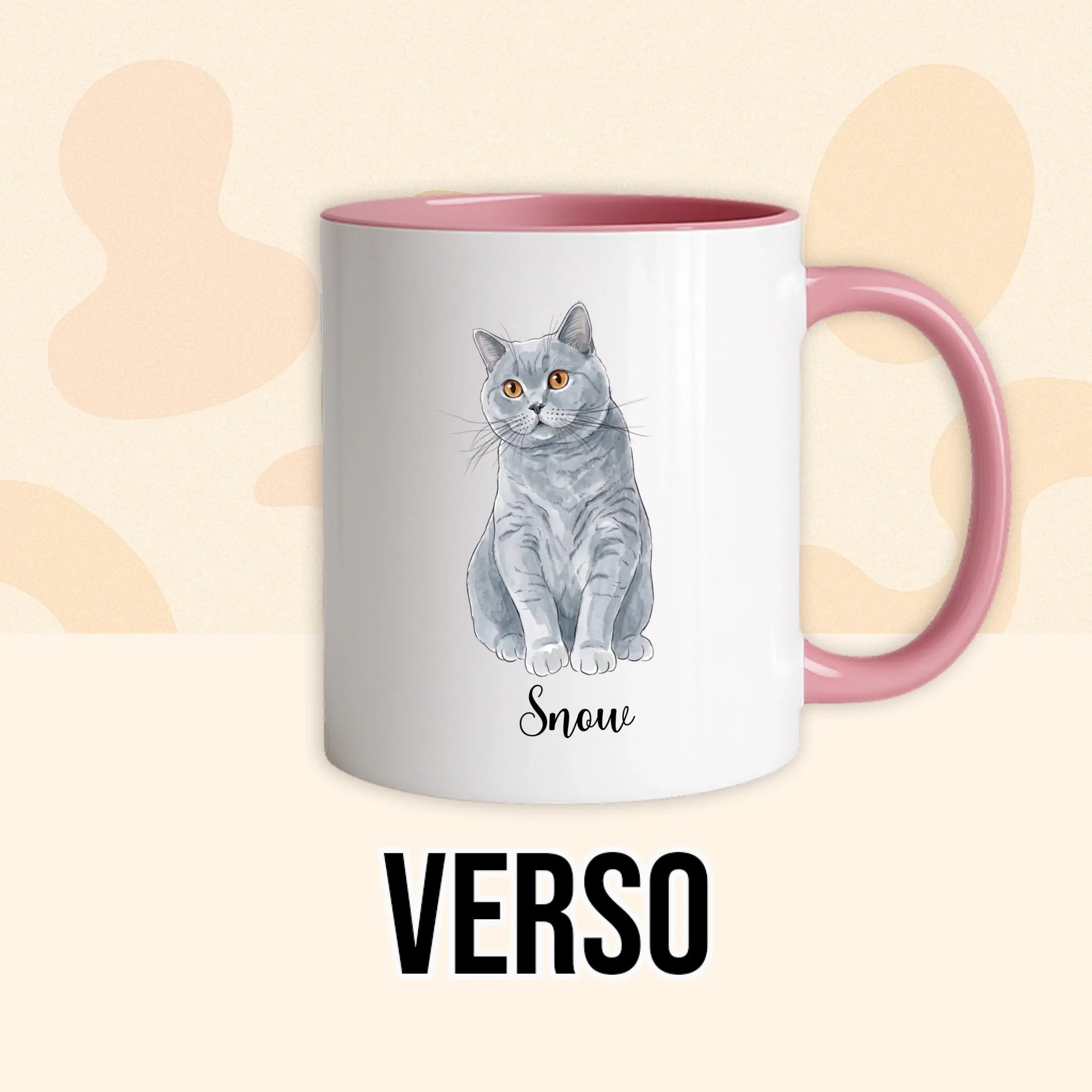 PHOTO PRODUIT TEEINBLUE VERSO MUG ROSE