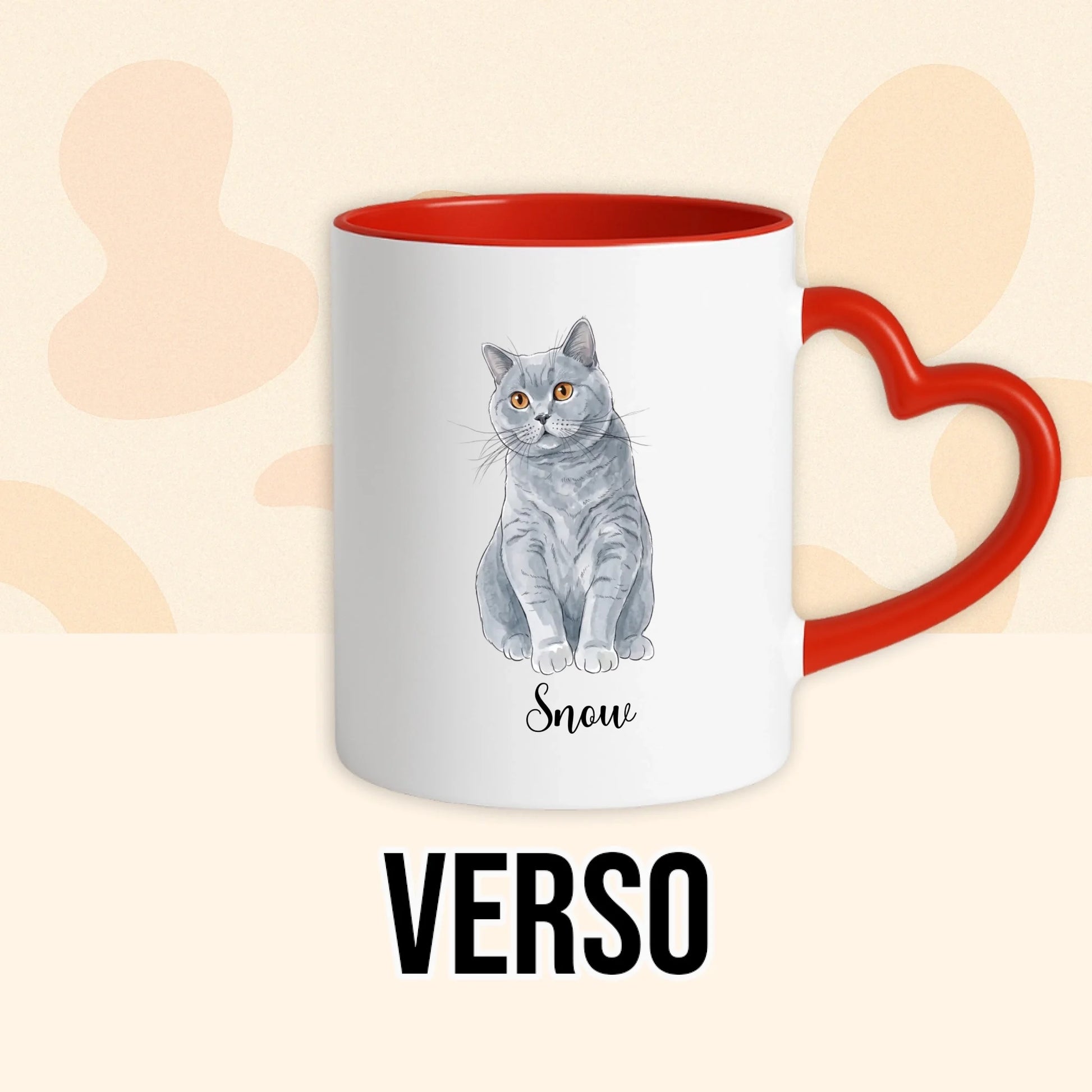 PHOTO PRODUIT TEEINBLUE VERSO MUG ROUGE