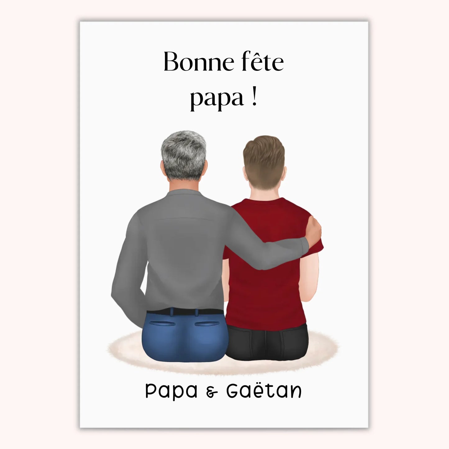 Affiche Personnalisée - Papa et Fille