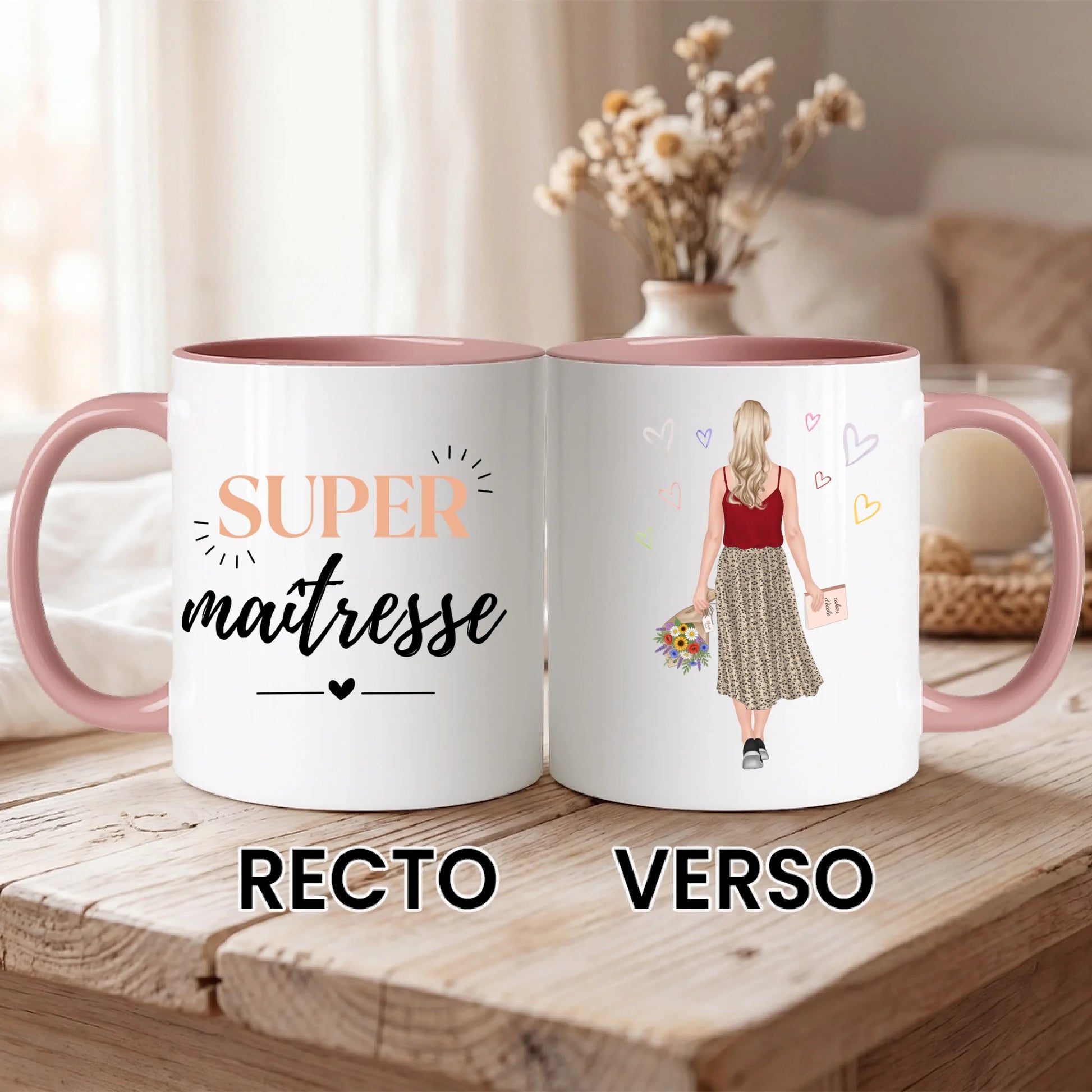 PHOTO PRODUIT TEEINBLUE MUG ROSE 2