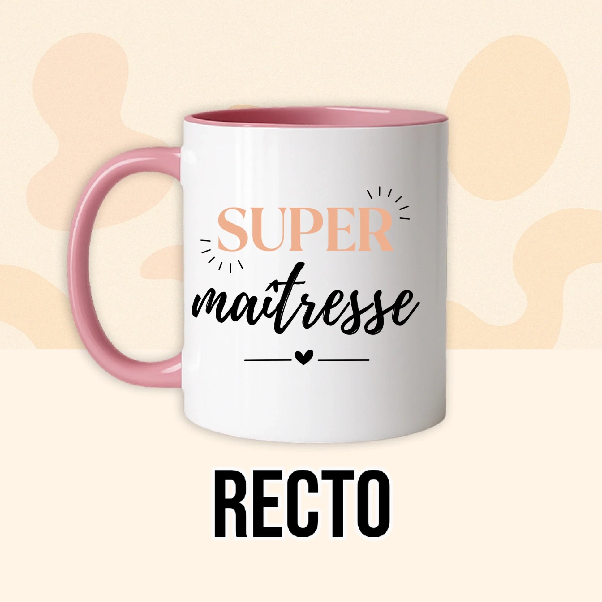 PHOTO PRODUIT TEEINBLUE RECTO MUG ROSE