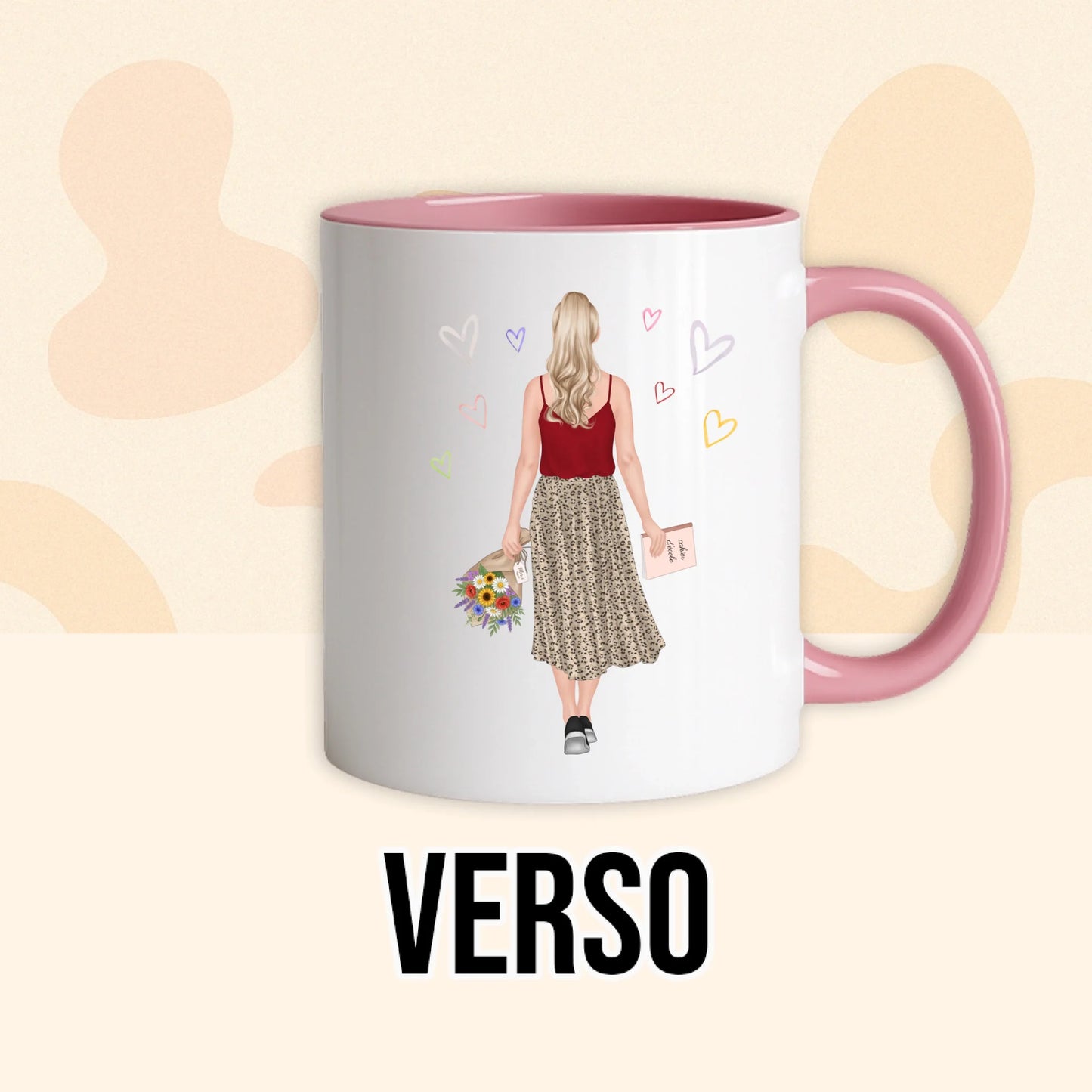 PHOTO PRODUIT TEEINBLUE VERSO MUG ROSE