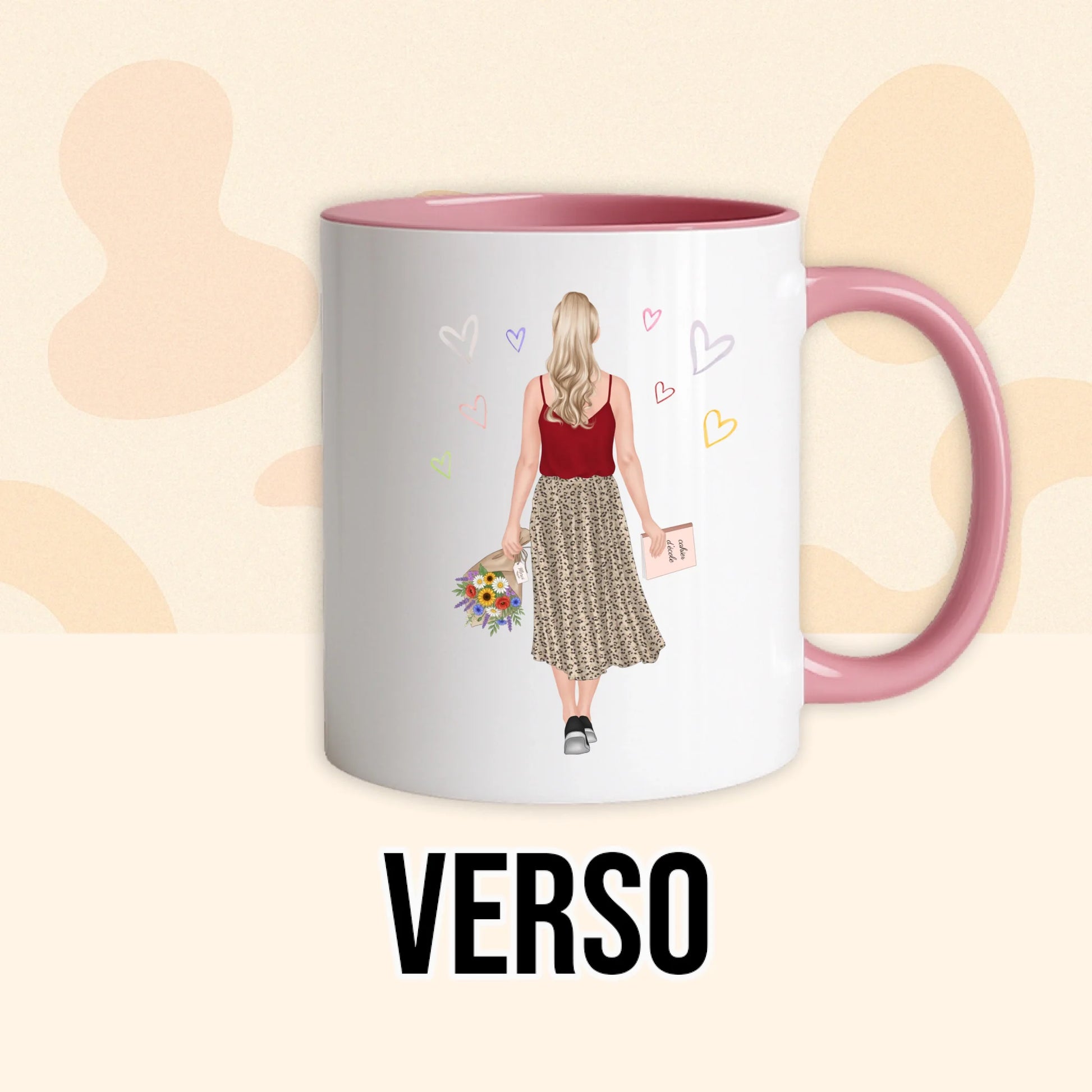 PHOTO PRODUIT TEEINBLUE VERSO MUG ROSE