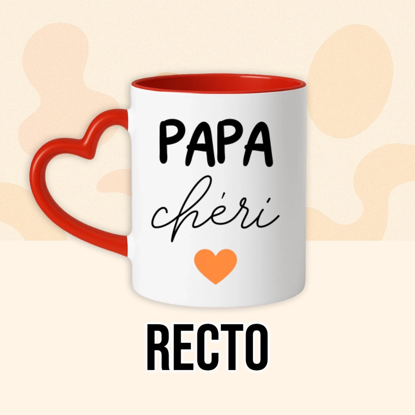 PHOTO PRODUIT TEEINBLUE RECTO MUG ROUGE